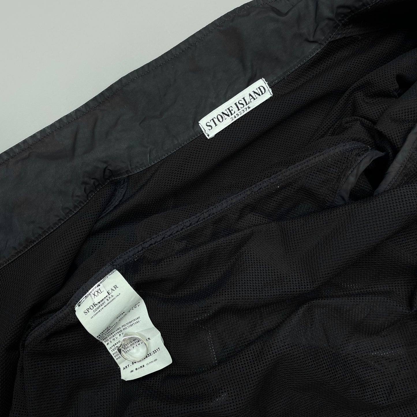 Stone Island Navy SS11 Lightweight Nylon Shell Bomber Jacket