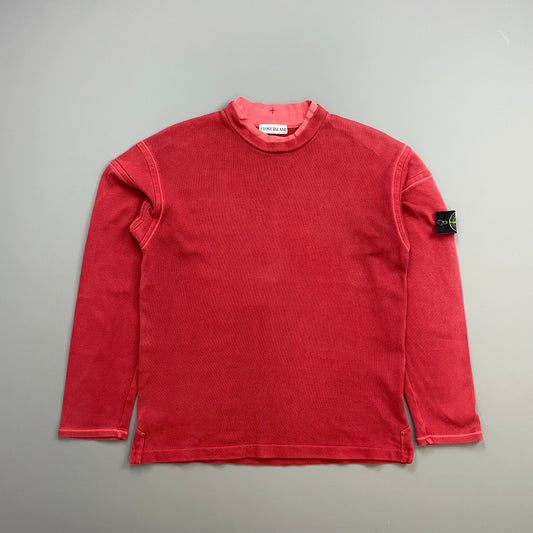 Stone Island Red SS01 Dual Collar Jumper