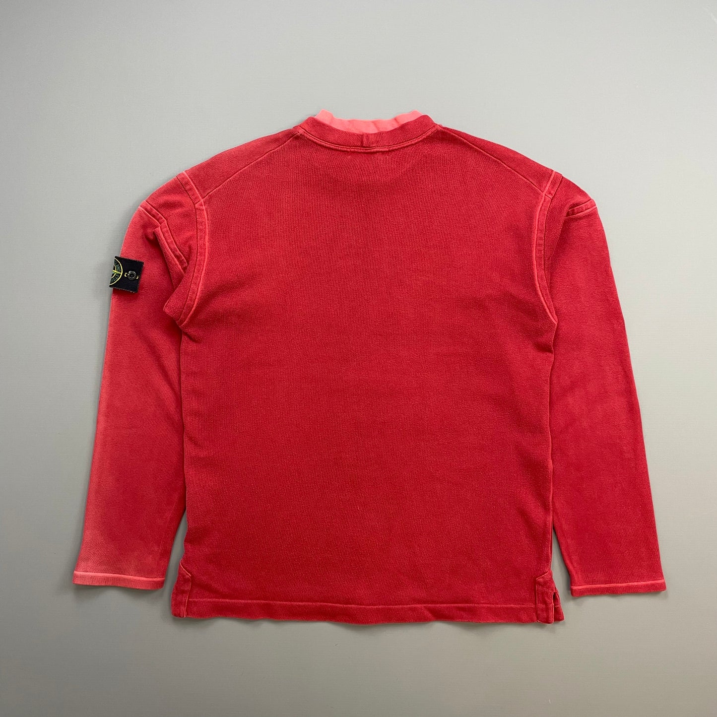 Stone Island Red SS01 Dual Collar Jumper