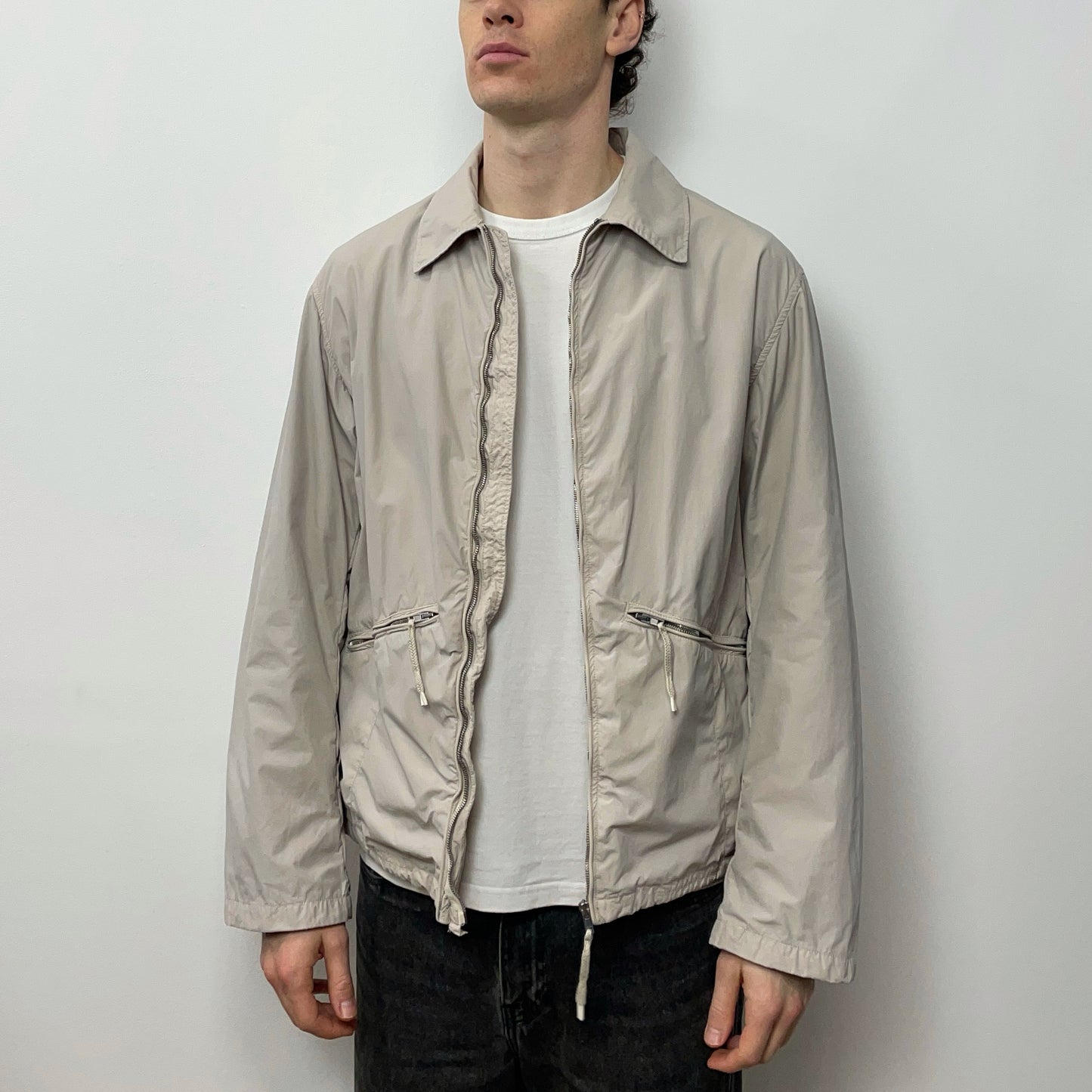 Stone Island Denims Grey SS03 Nylon Zip-Through Harrington Jacket