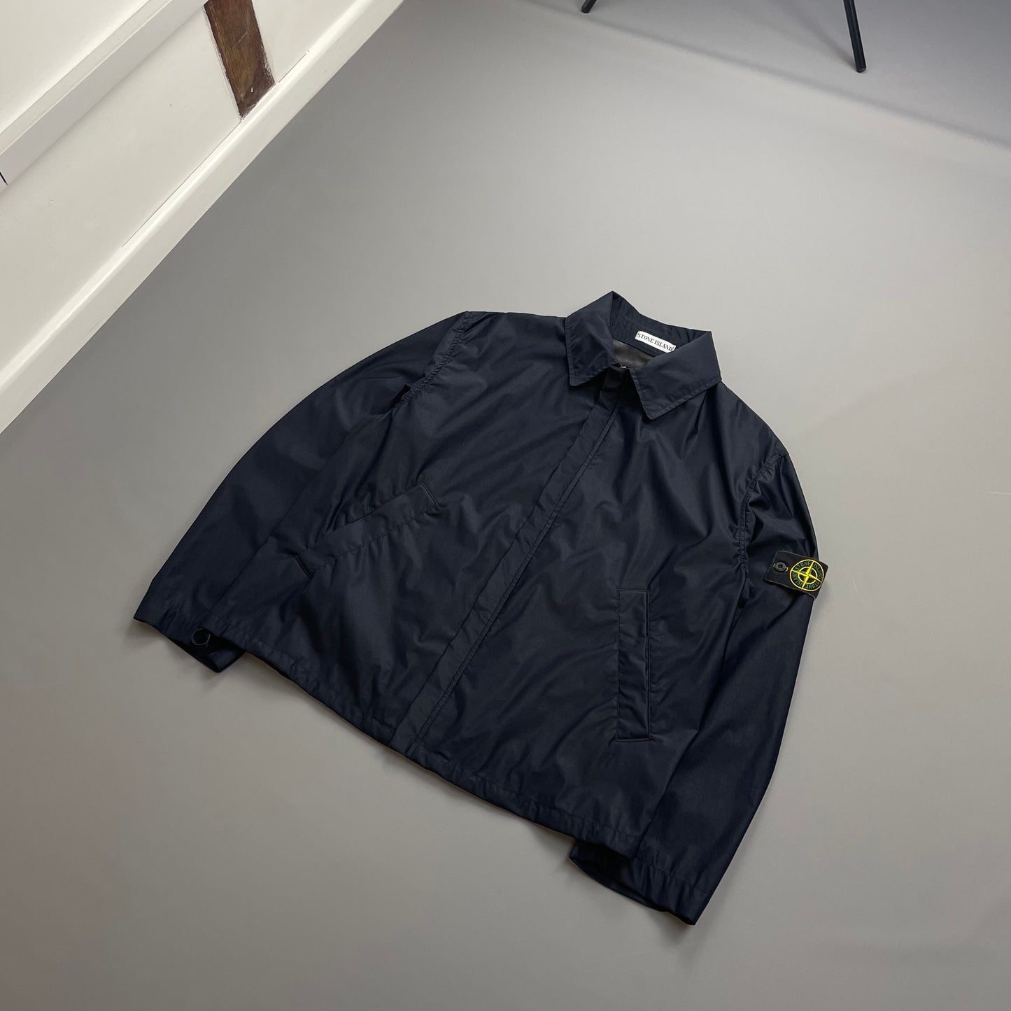 Stone Island Navy AW03 Nylon Lightweight Harrington Jacket
