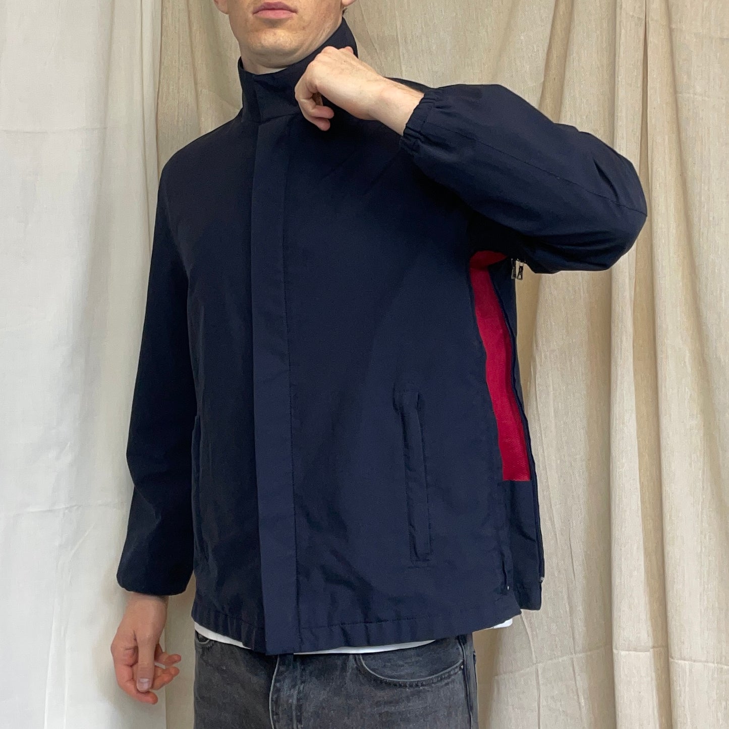 Prada Sport Navy 00s Goretex Hidden-Vent Technical Jacket