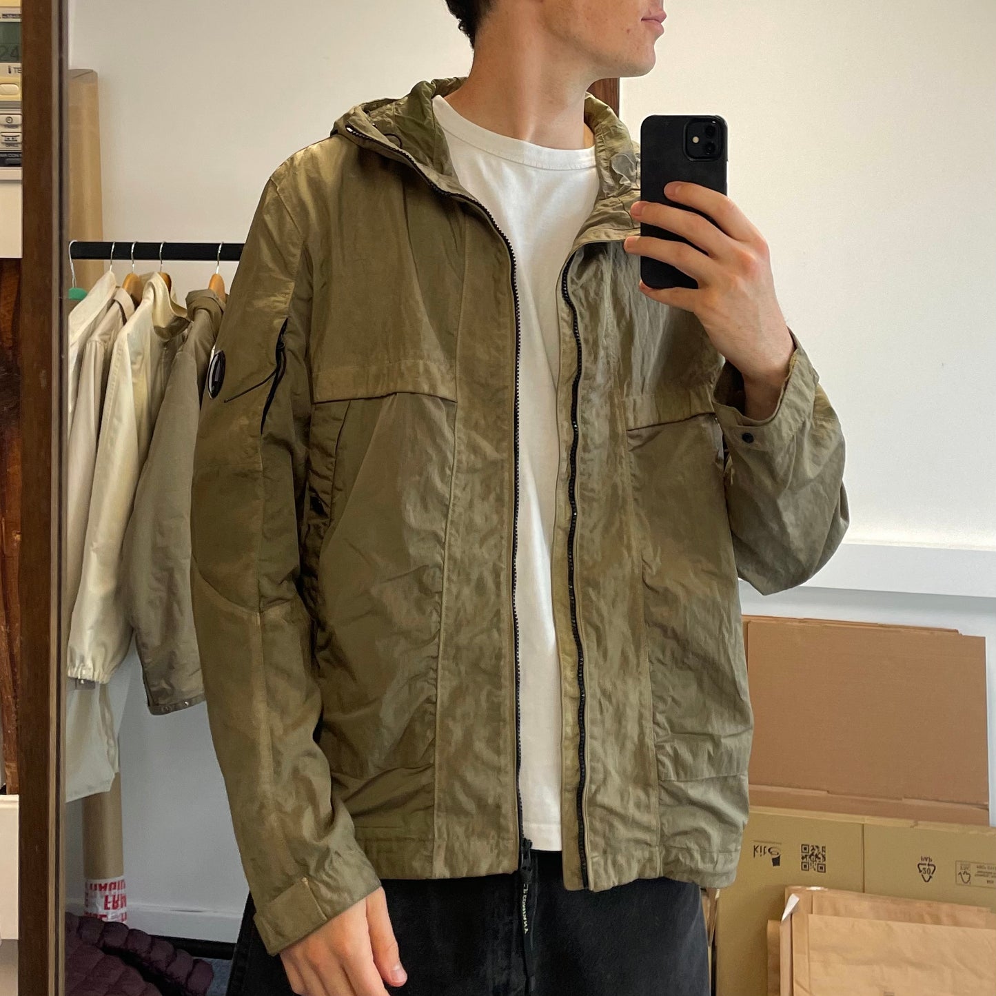 C.P. Company Light Brown Quartz Lens Jacket