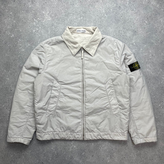 Stone Island White Nylon Padded Jacket AW01