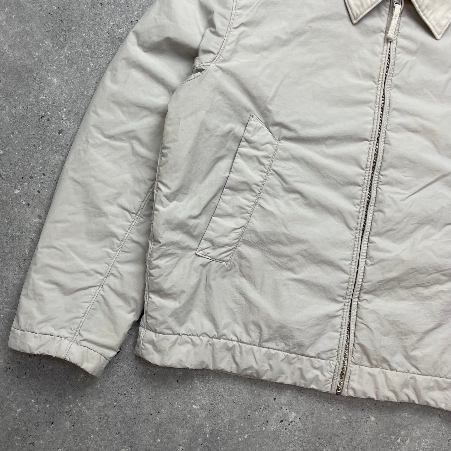 Stone Island White Nylon Padded Jacket AW01