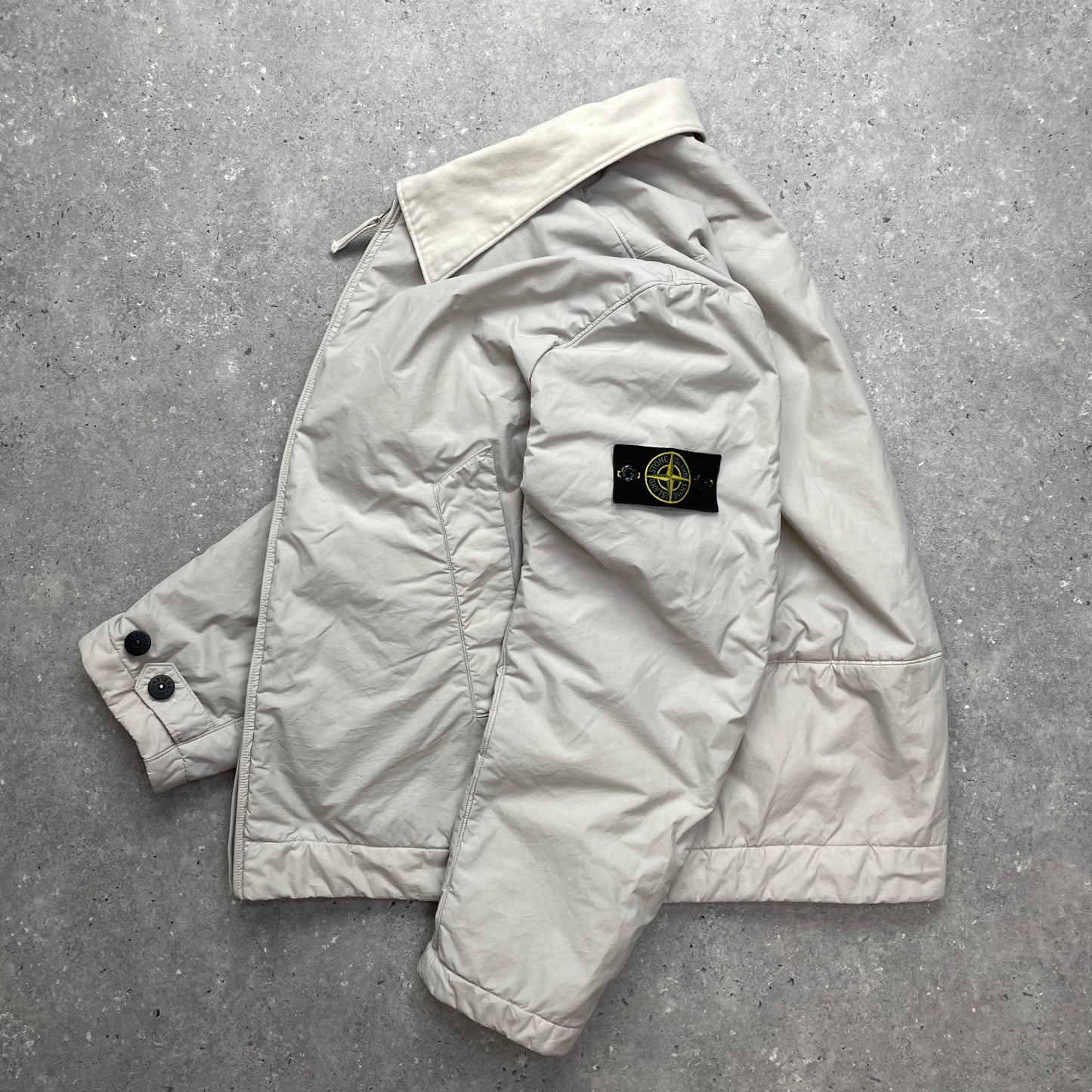 Stone Island White Nylon Padded Jacket AW01