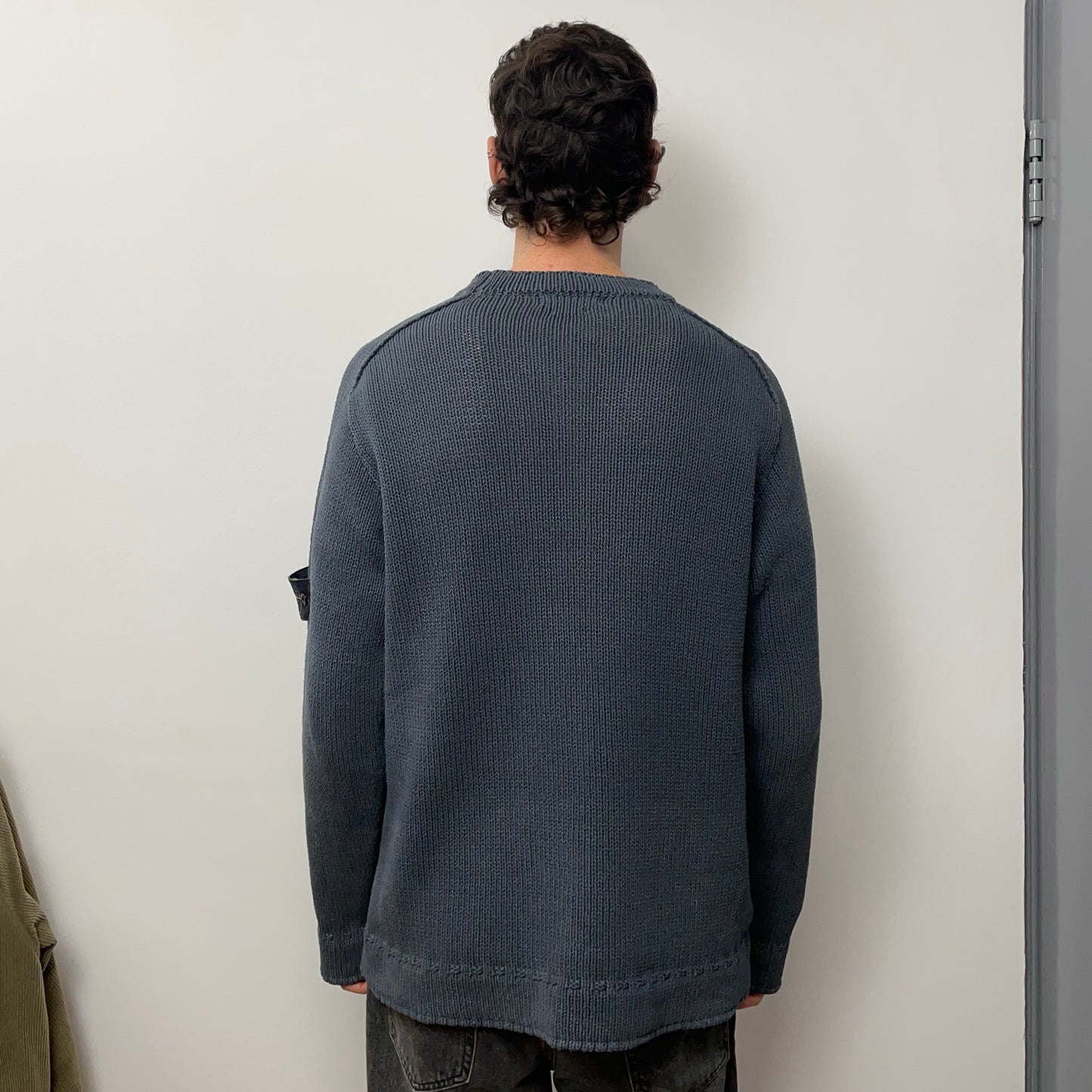 Stone Island Grey SS01 Heavyweight Knit Jumper