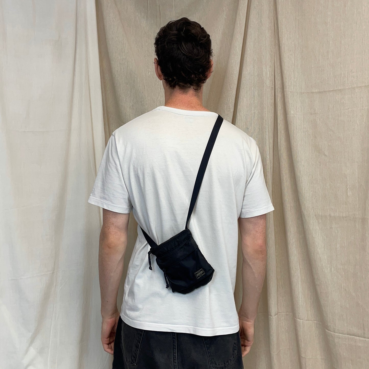Porter Yoshida & Co. Black Nylon Crossbody Sling Bag