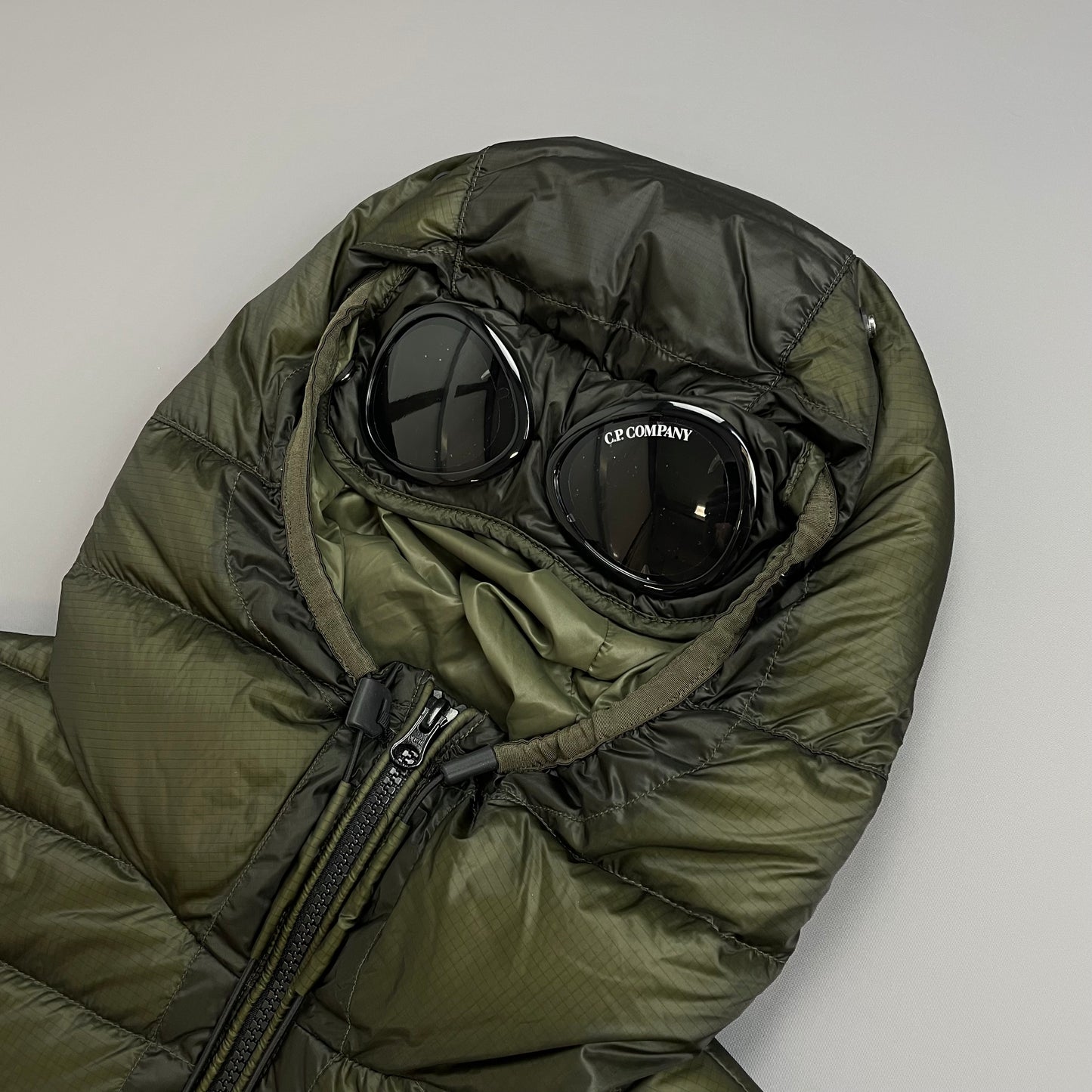 C.P. Company Khaki Green DD Shell Goggle Gilet Vest