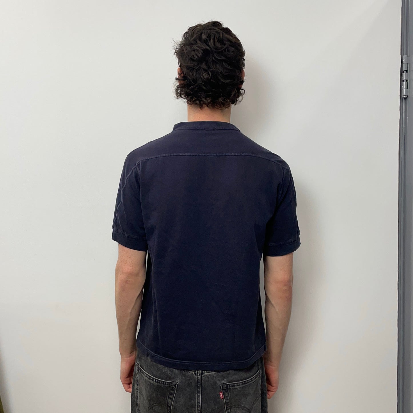 Stone Island Navy SS00 Shoulder Panel Emblem Tee