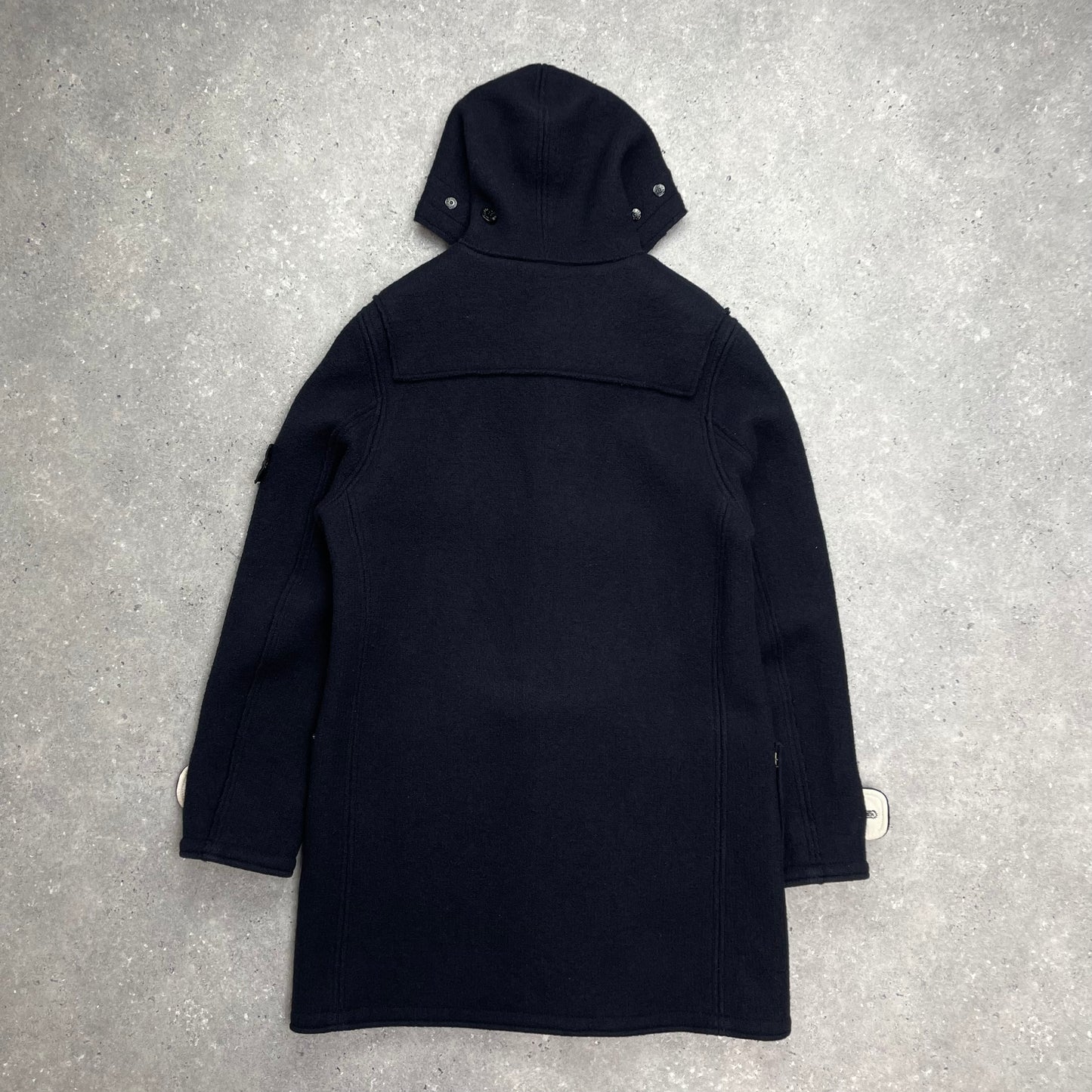 Stone Island Navy Hooded Wool Duffle Coat AW10