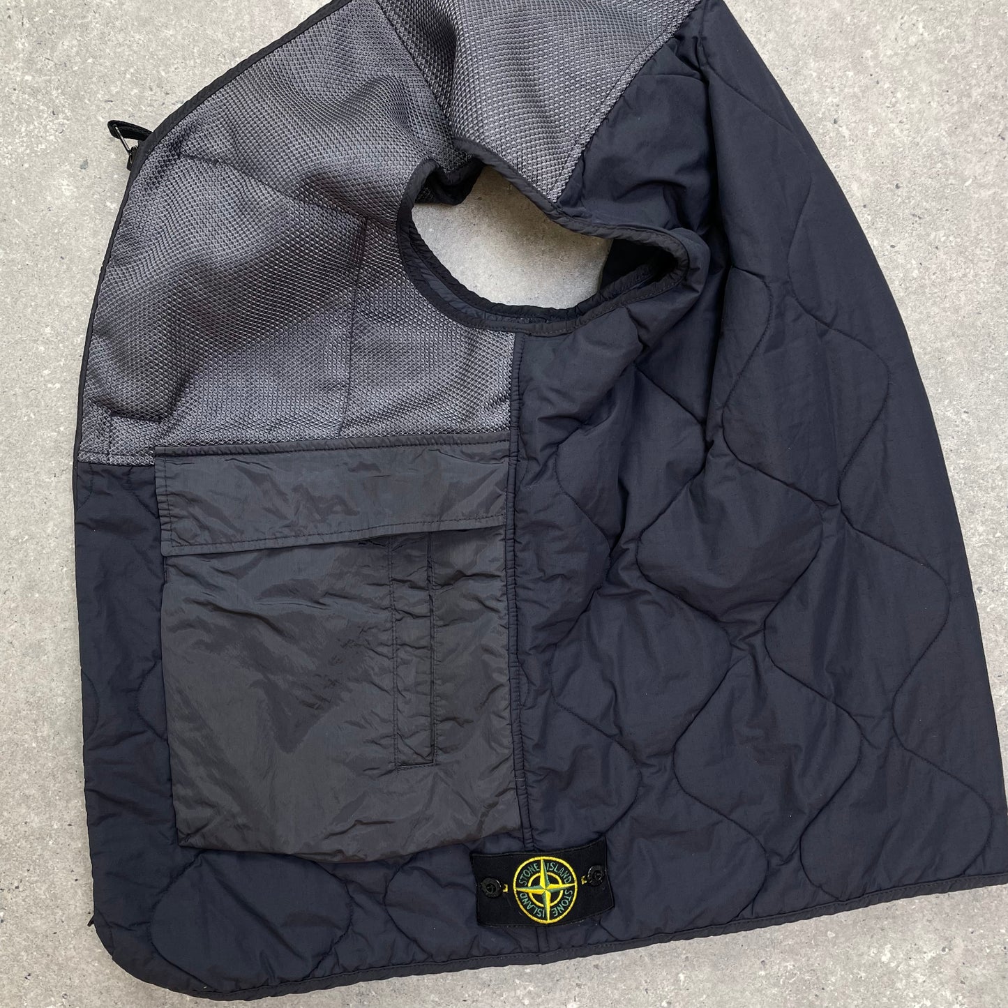 Stone Island Purple Nylon Mix Fabrics with Primaloft Gilet Vest