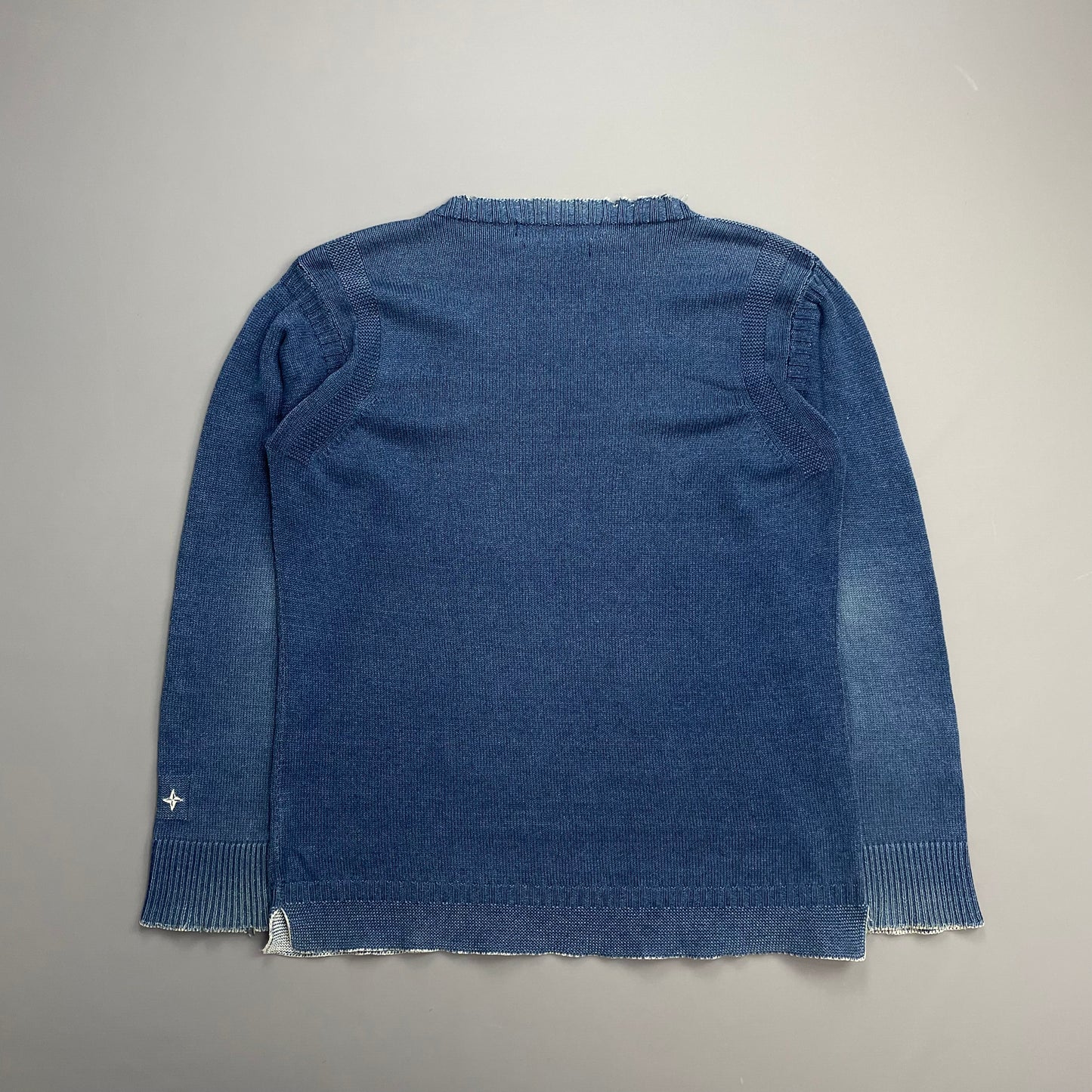 Stone Island Denims Blue SS03 Knit Relaxed Fit Jumper