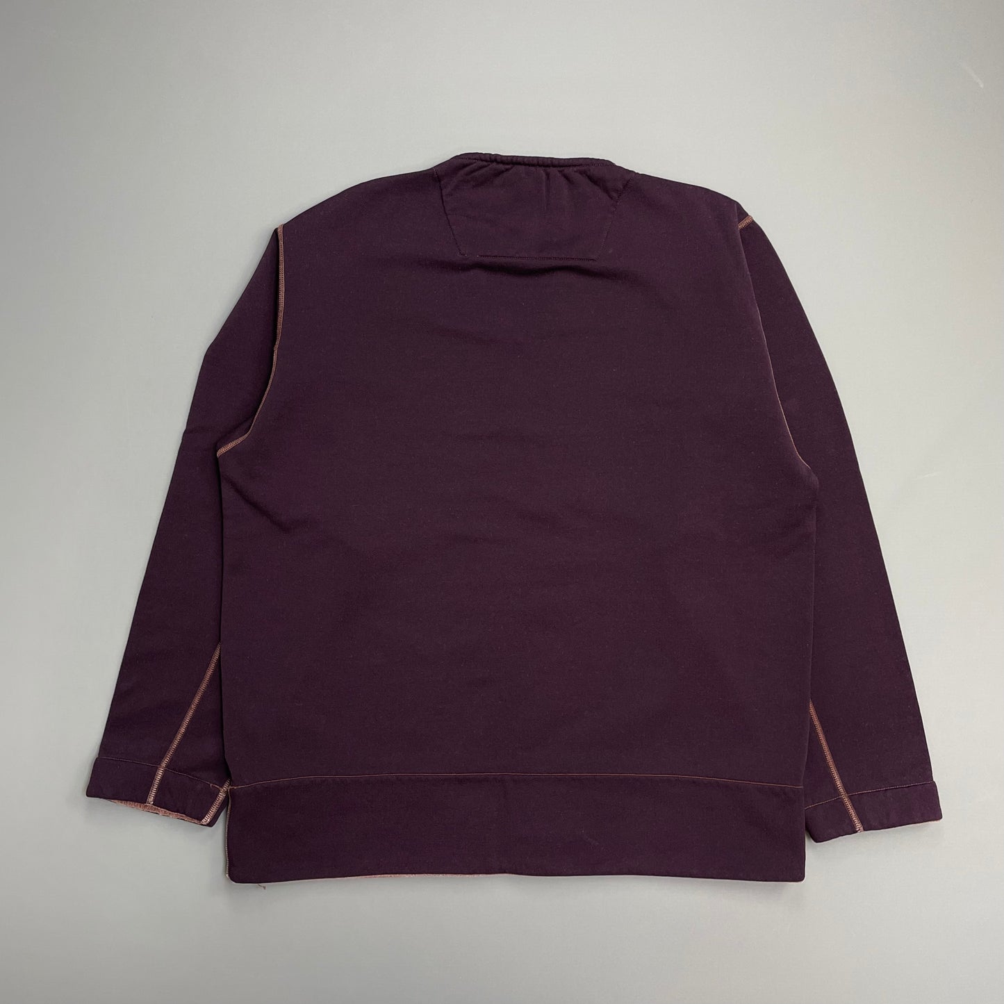 Stone Island Burgundy Purple 90s Contrast Stitch Technical Jumper