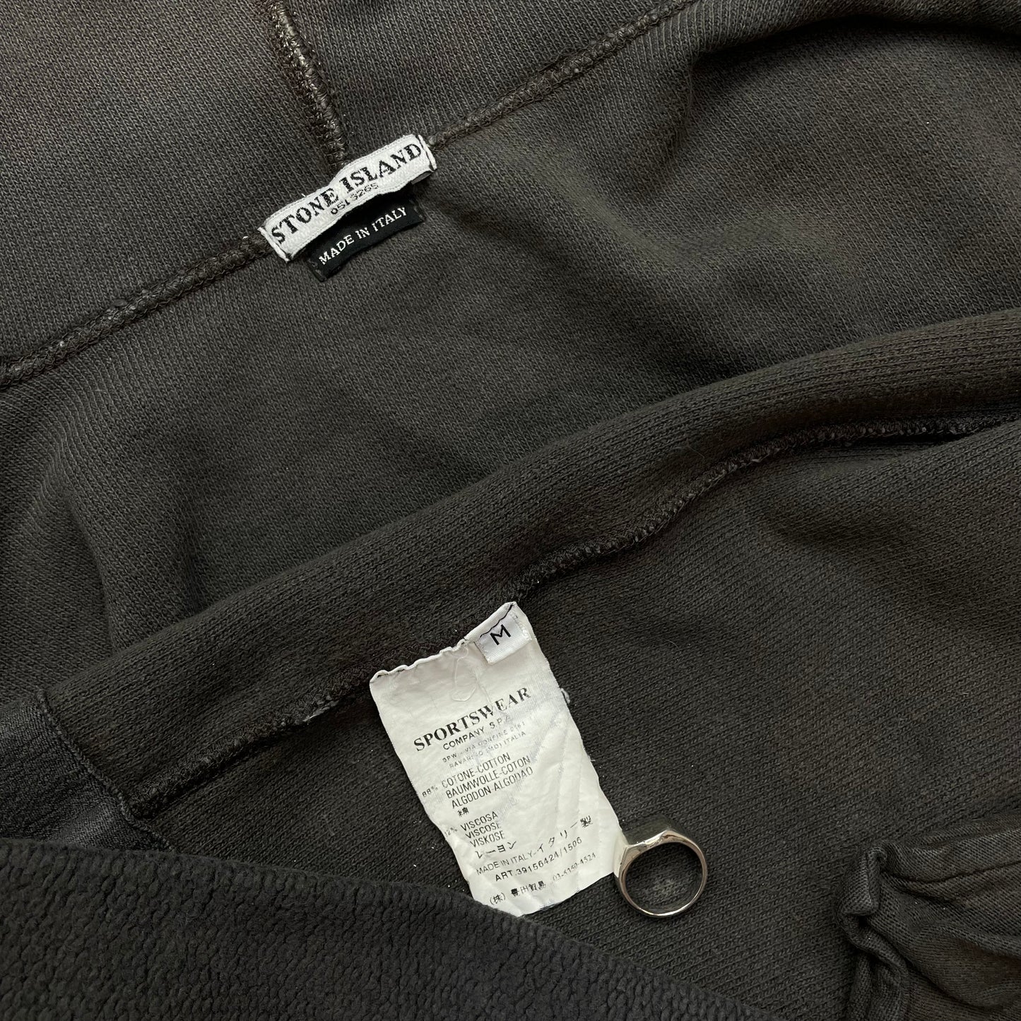 Stone Island Grey Fleece Hoodie AW03