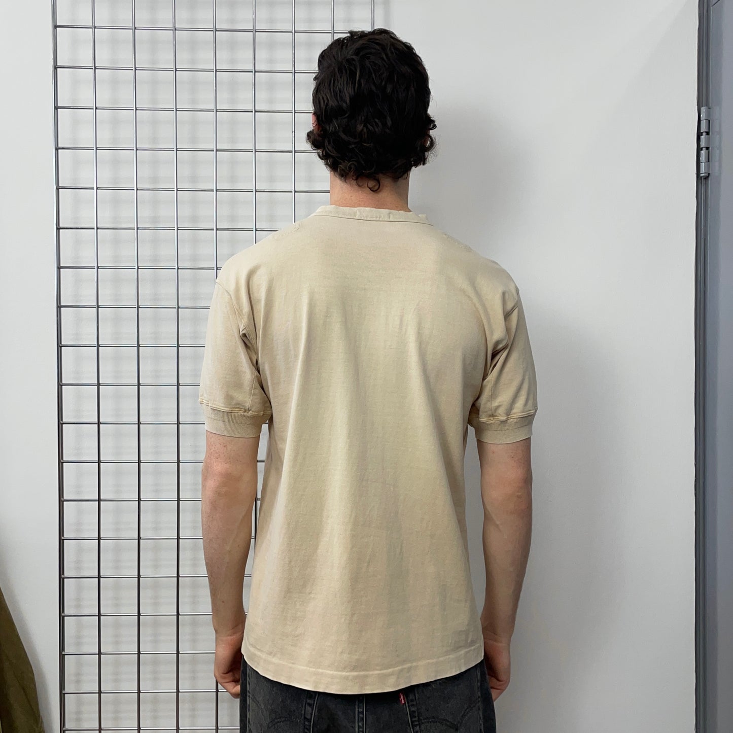 Stone Island Beige 80s Marina Henley T-Shirt