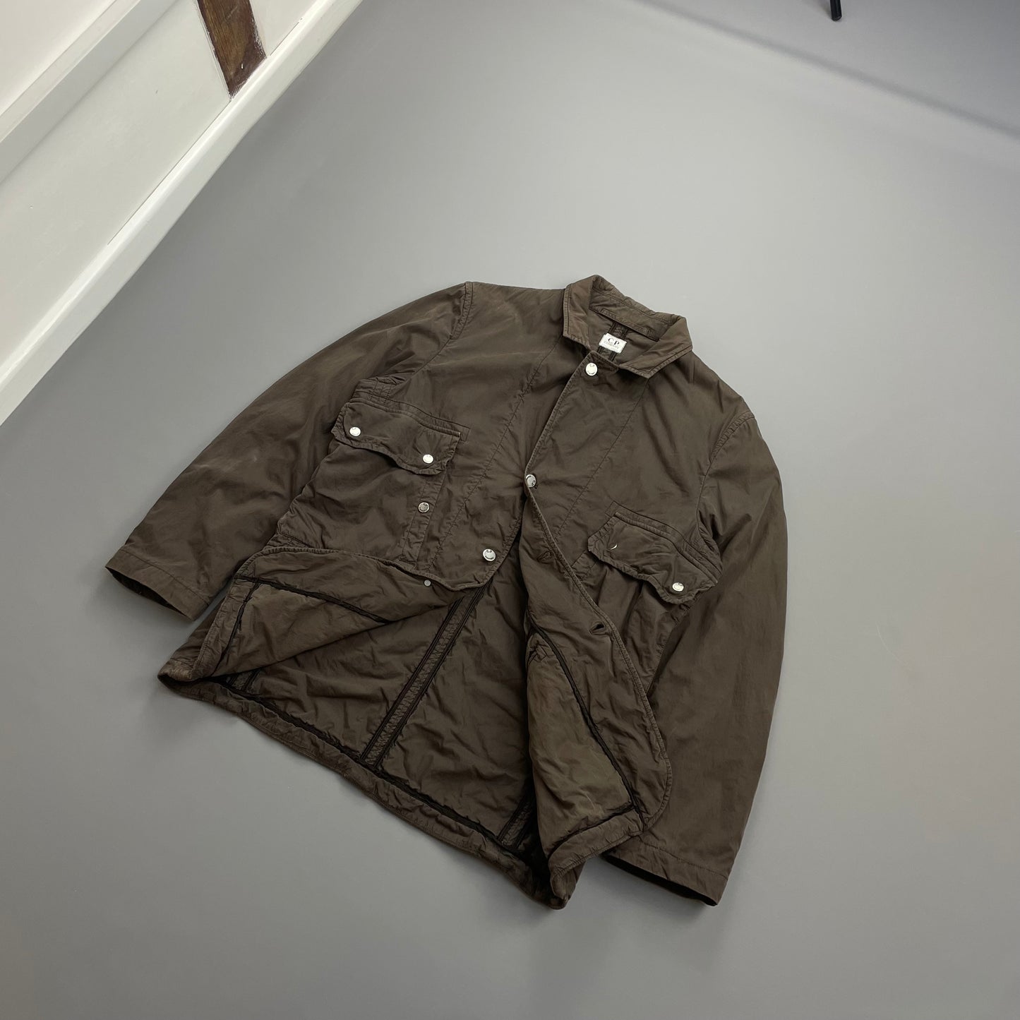 C.P. Company Brown AW07 Cotton Tailored Multi-Pocket Field Jacket