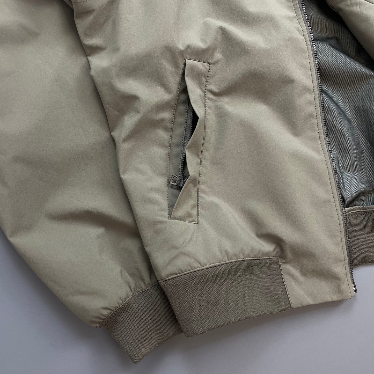 Prada Sport Grey/Brown 2006 Goretex Nylon-Trimmed Harrington Jacket