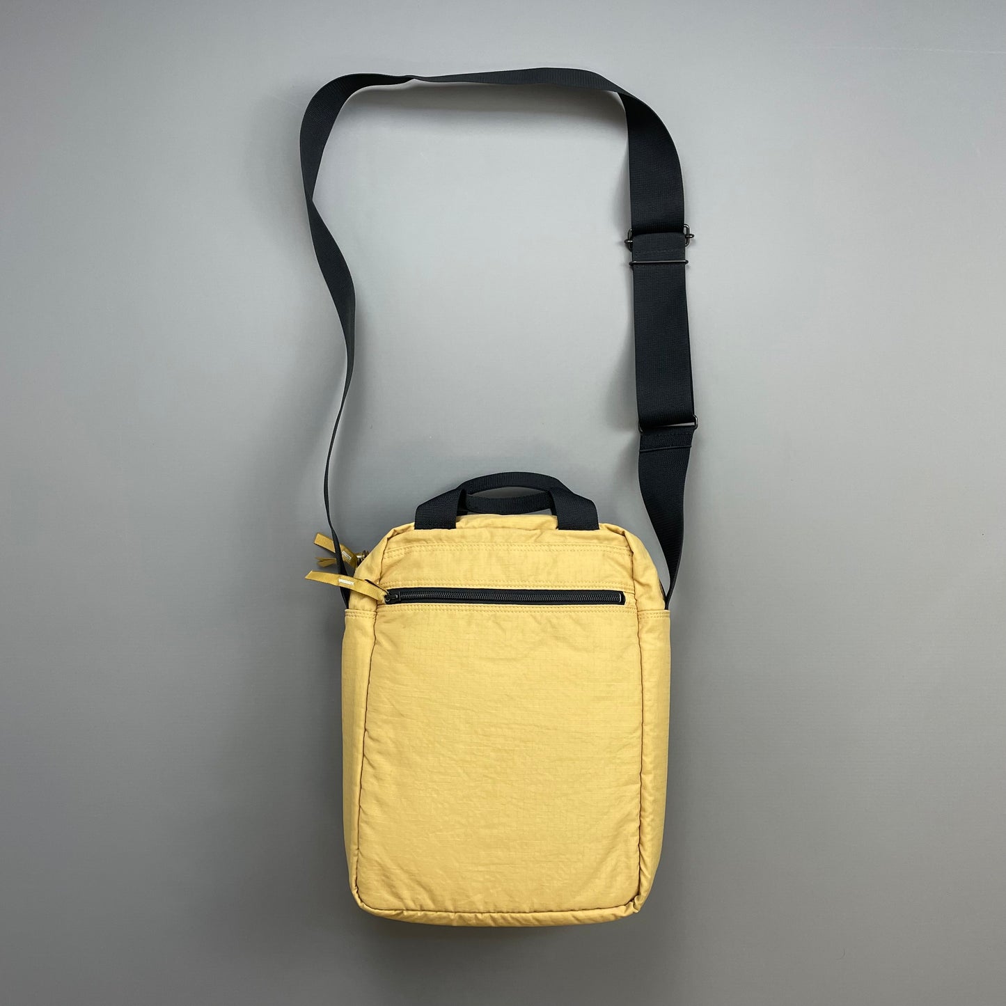 Porter Yoshida & Co. Yellow Nylon Canvas 3M Reflective Crossbody Satchel Day Bag