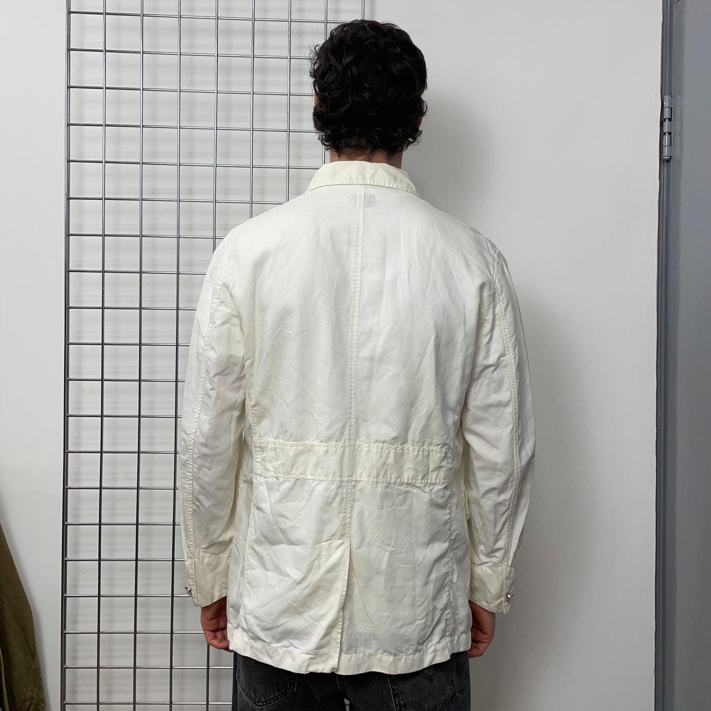 C.P. Company Cream White Korean-Release Chore Jacket