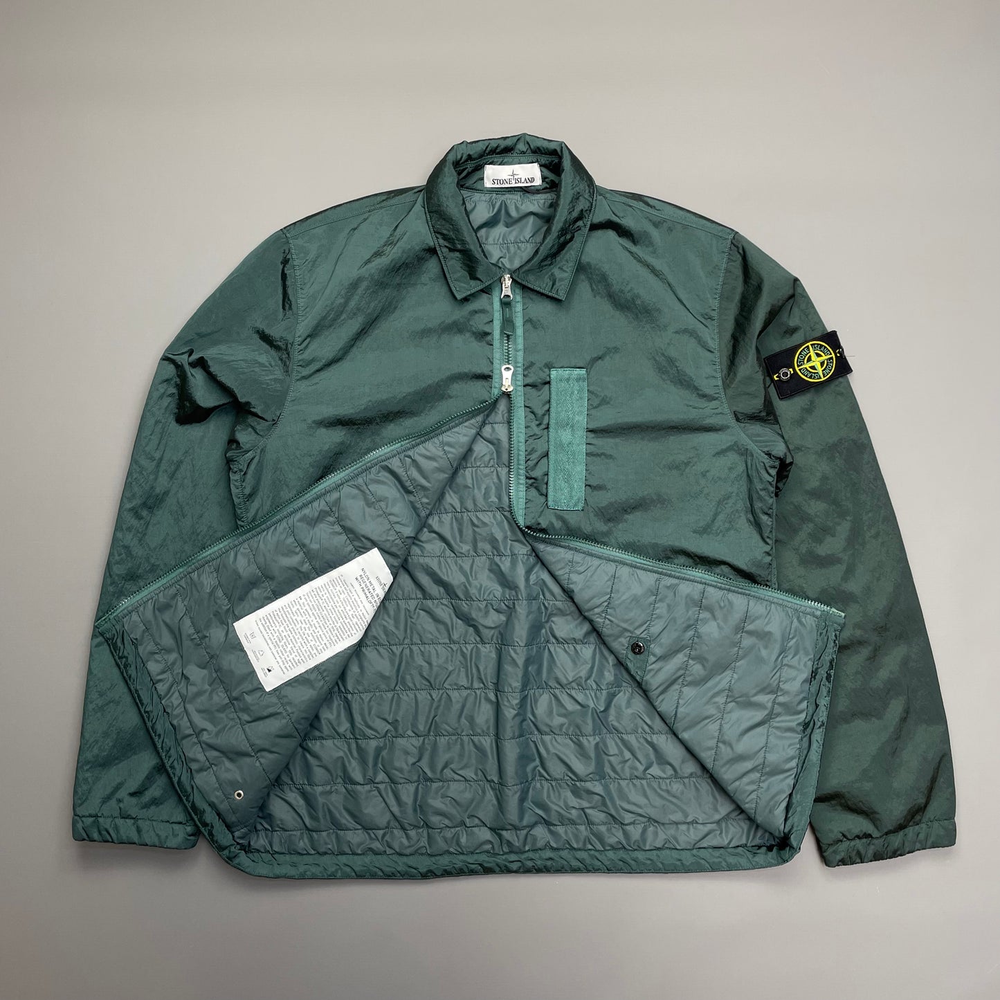 Stone Island Blue Nylon Metal Econyl Primaloft TC Overshirt Jacket AW22 - BNWT