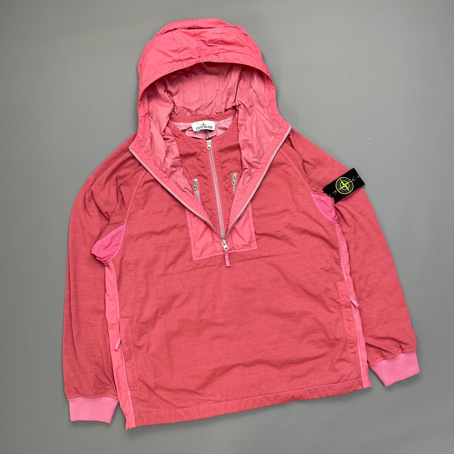Stone Island Pink Mix Fabric Hype-TC Smock Jacket SS23 - BNWT
