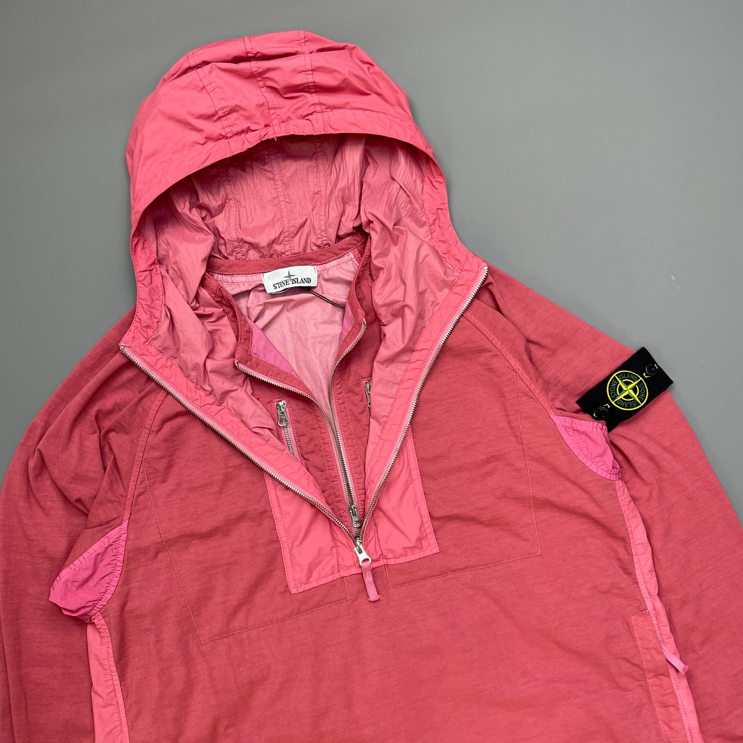 Stone Island Pink Mix Fabric Hype-TC Smock Jacket SS23 - BNWT