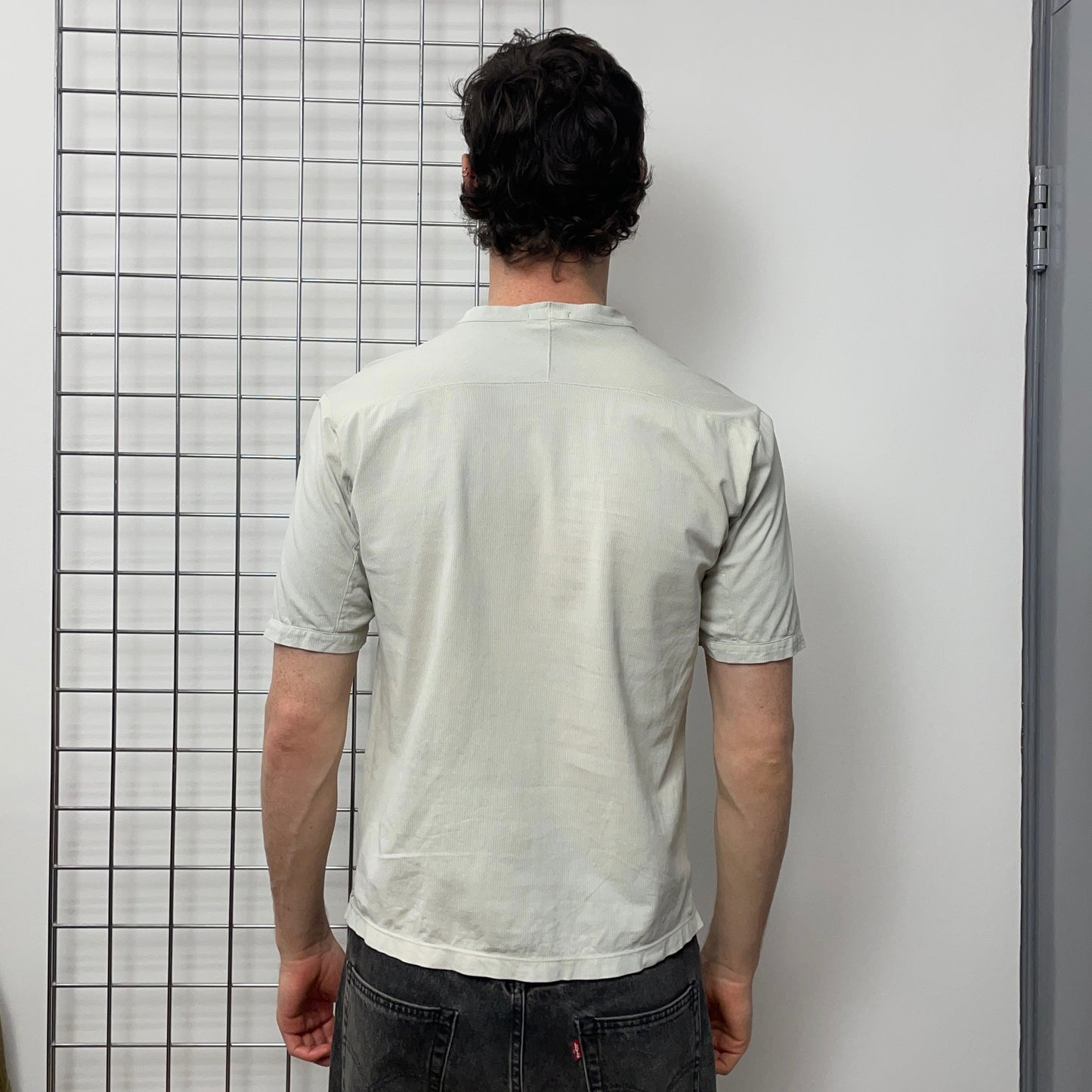 Stone Island Grey SS02 Stitch Spellout T-Shirt