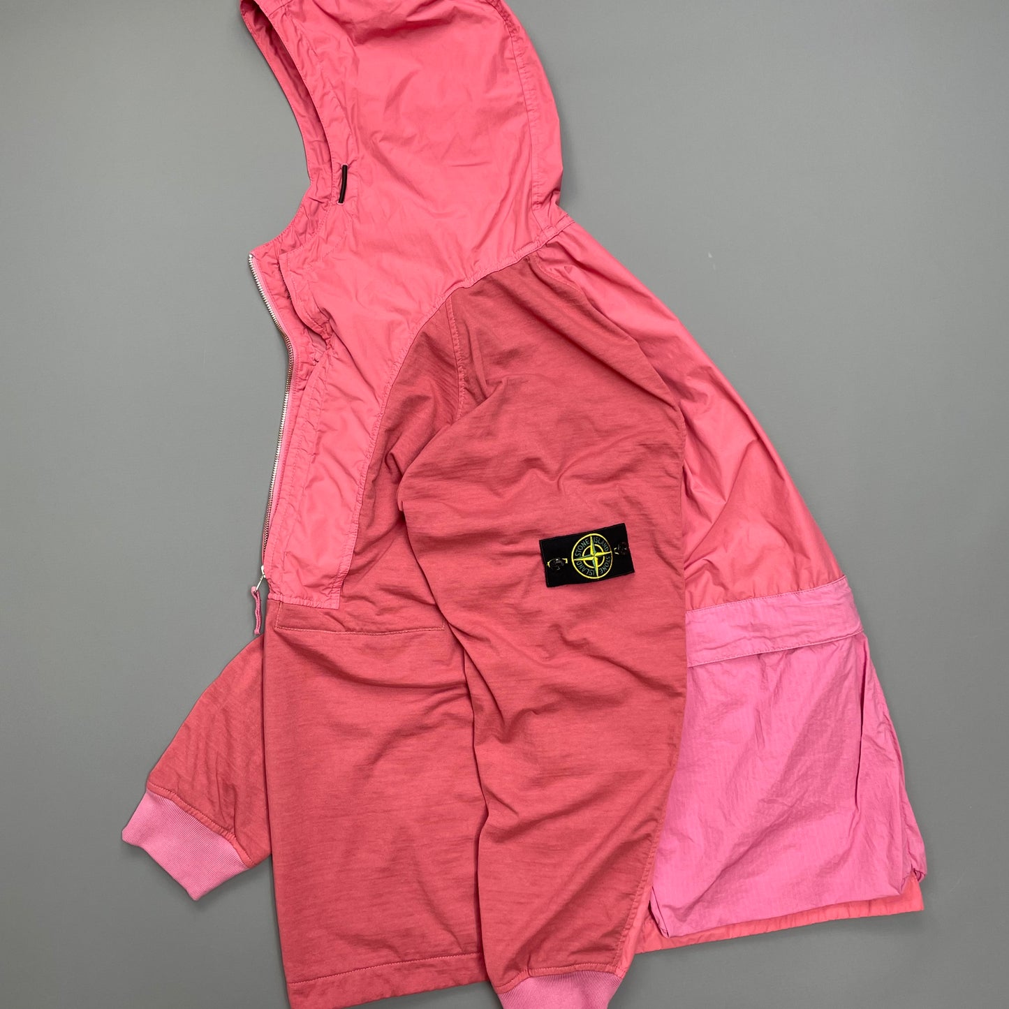 Stone Island Pink Mix Fabric Hype-TC Smock Jacket SS23 - BNWT