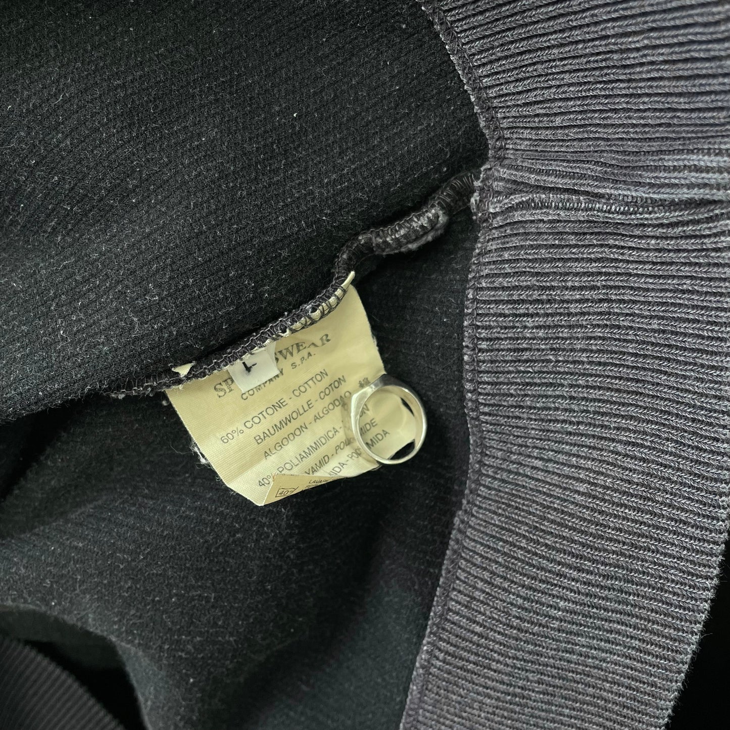 Stone Island Navy SS00 Ribbed Jumper