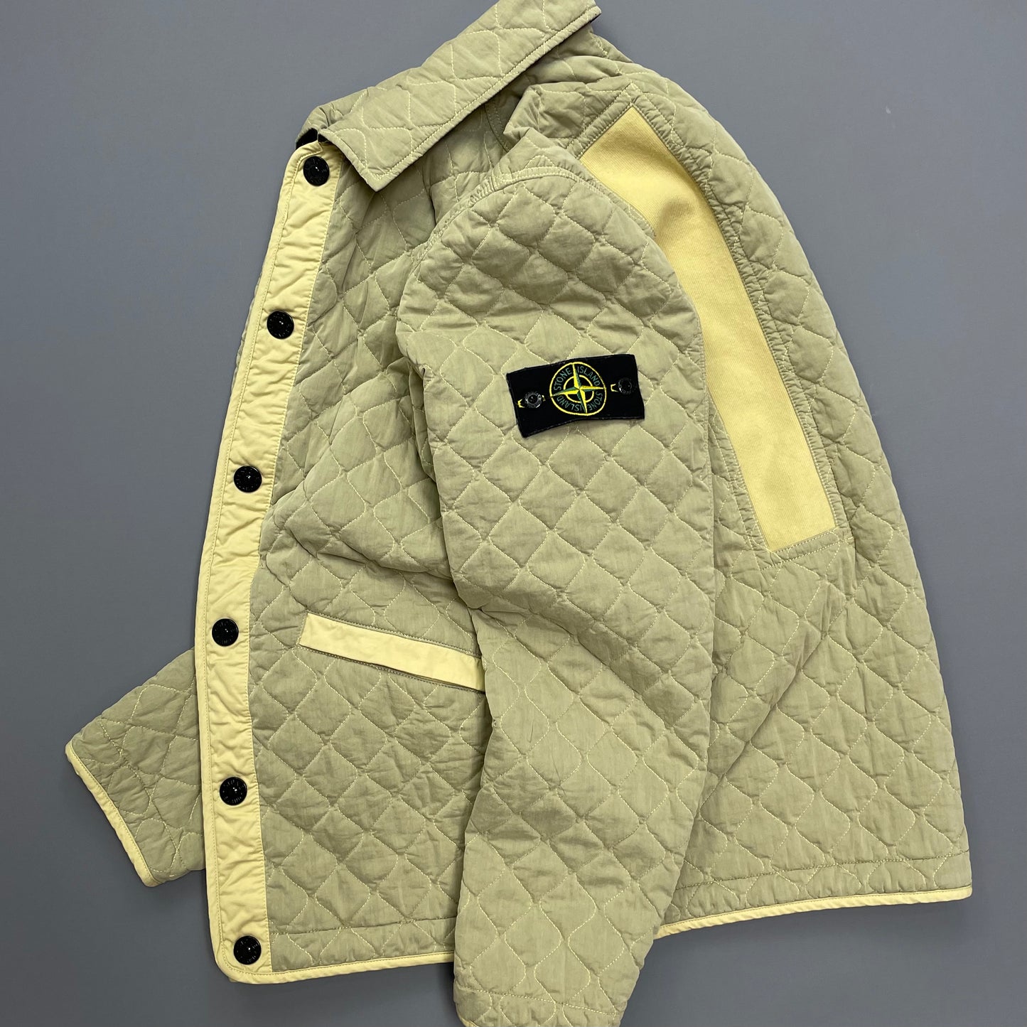 Stone Island Beige 50 Fili Quilted-TC Capo Campionario Jacket AW23