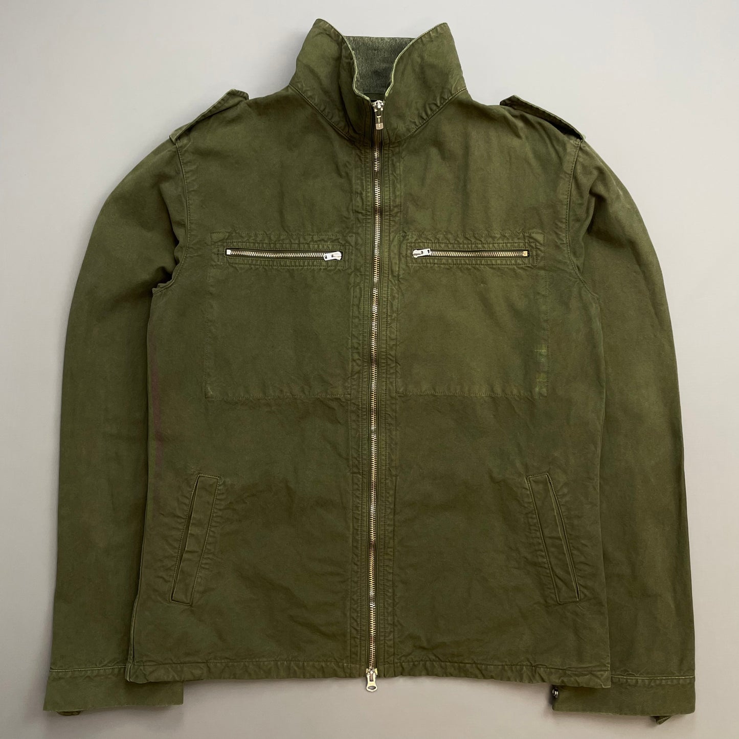 C.P. Company Khaki SS02/03 Cotton Zip-Through Field Jacket