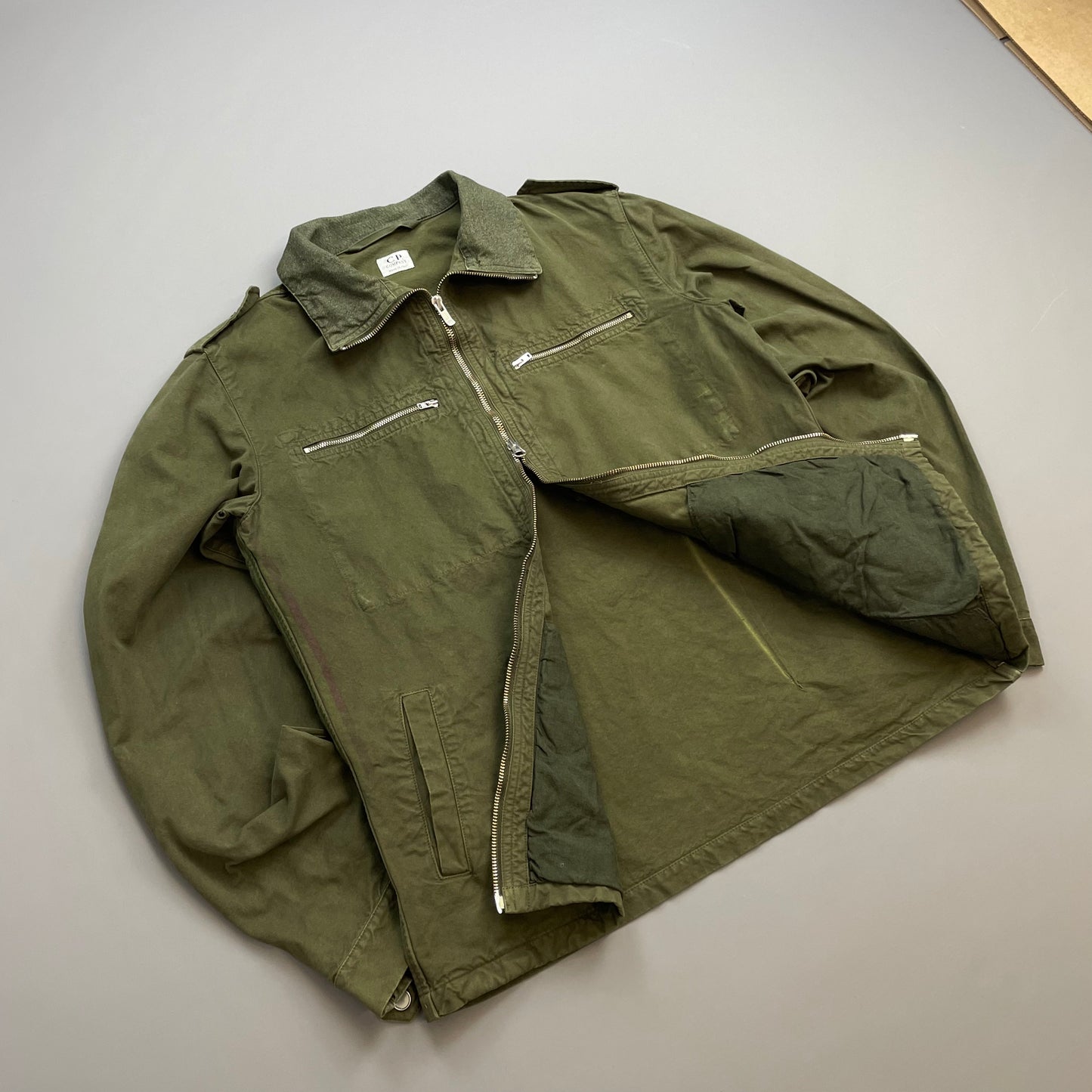 C.P. Company Khaki SS02/03 Cotton Zip-Through Field Jacket