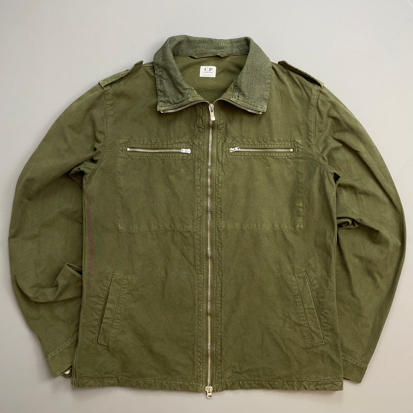 C.P. Company Khaki SS02/03 Cotton Zip-Through Field Jacket