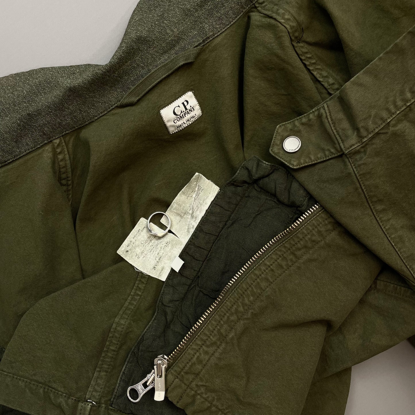 C.P. Company Khaki SS02/03 Cotton Zip-Through Field Jacket