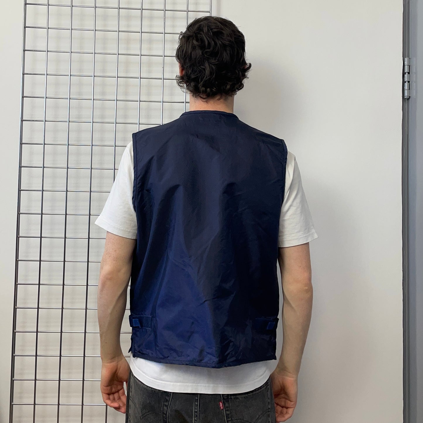 Stone Island Navy SS94 Formula Steel Spellout Gilet Vest