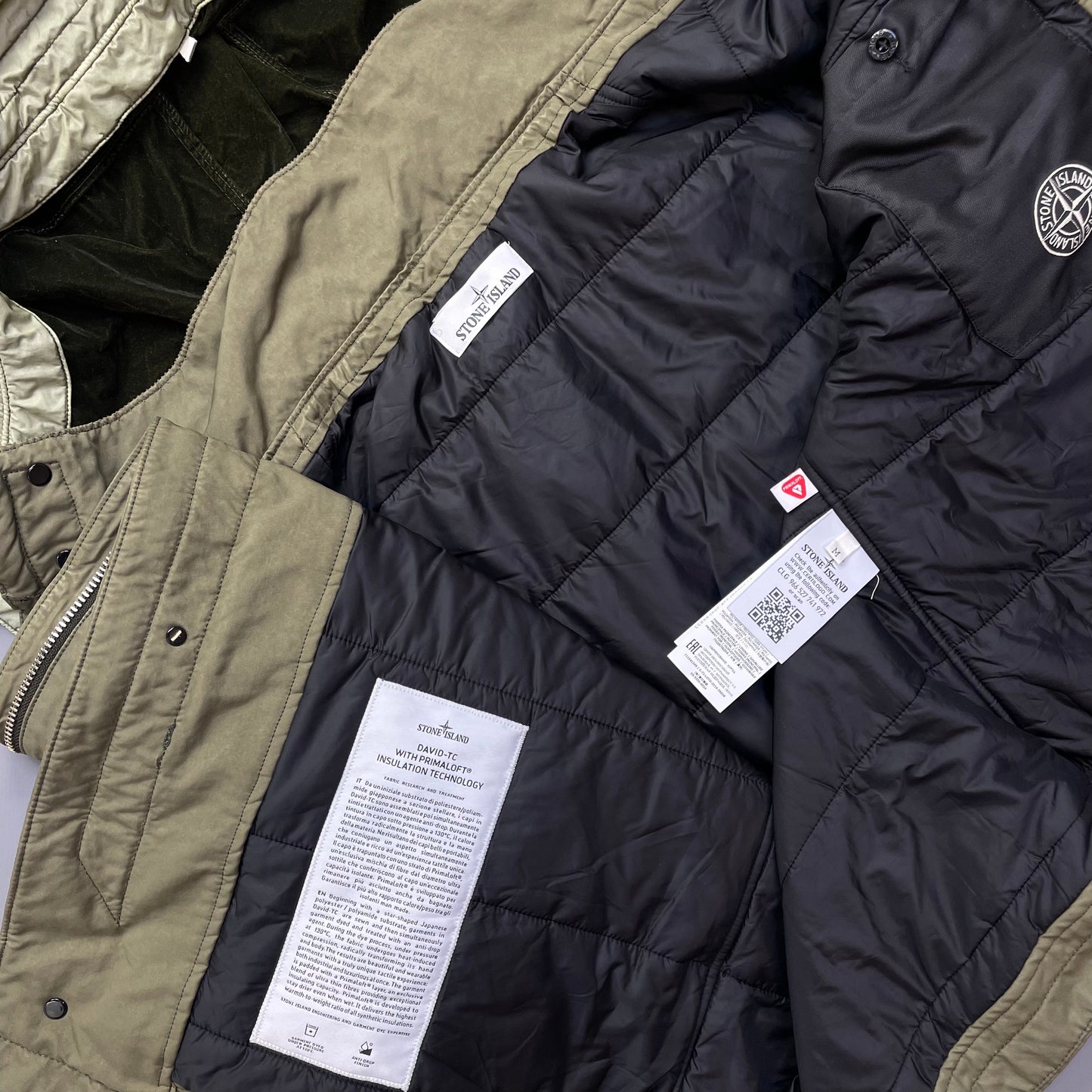 Stone Island Khaki David-TC Primaloft Insulation Field Jacket AW19