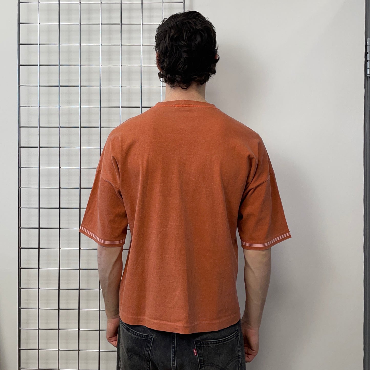 Stone Island Burnt Orange 80s Marina Spellout T-Shirt