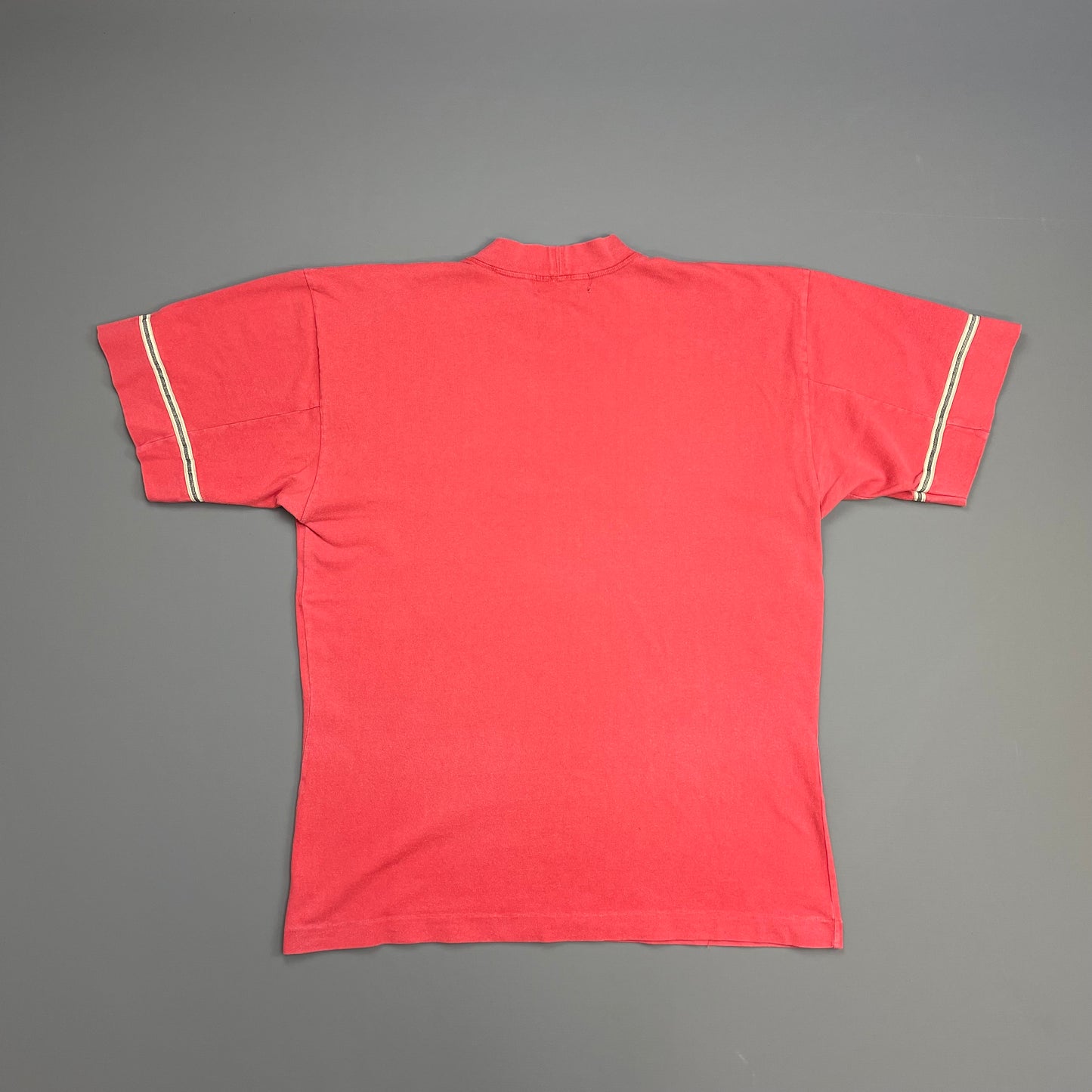 Stone Island Marina Peach Red 1980s Archivio Spellout T-Shirt