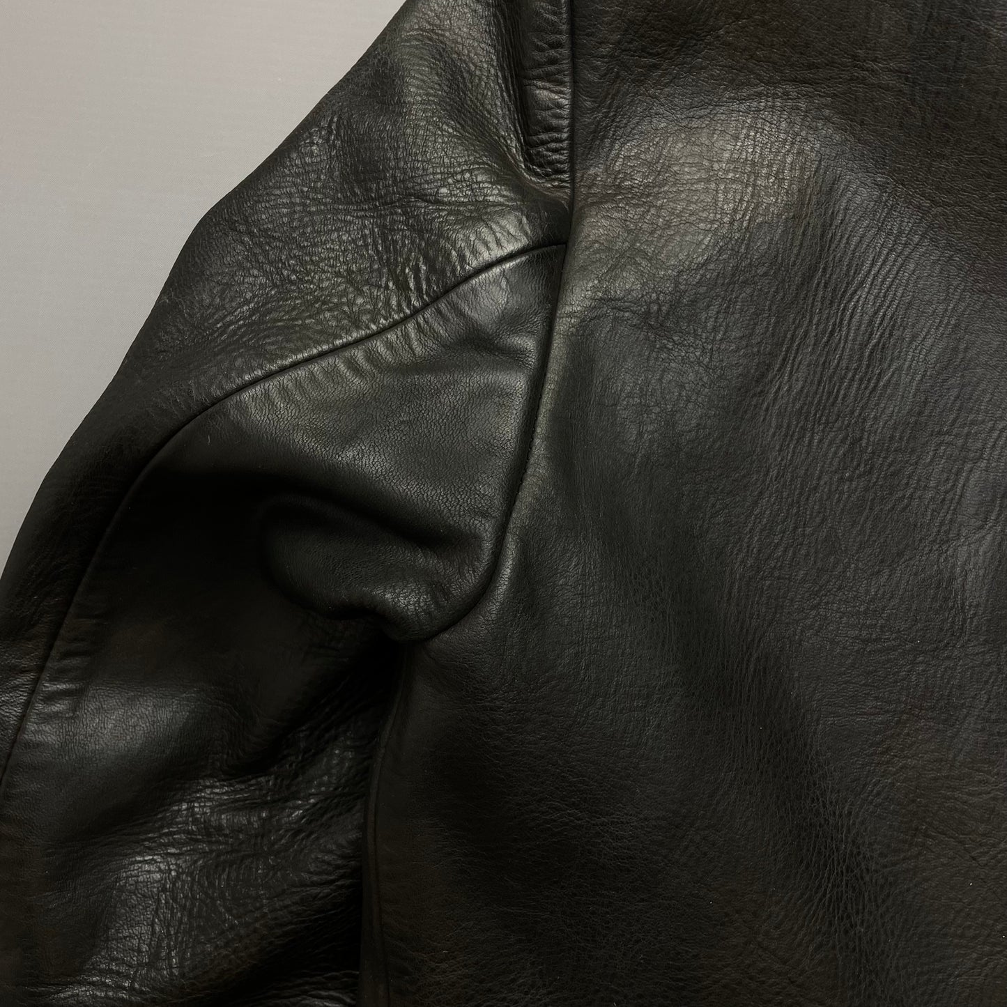 Stone Island AW07 Hooded Black Leather Jacket