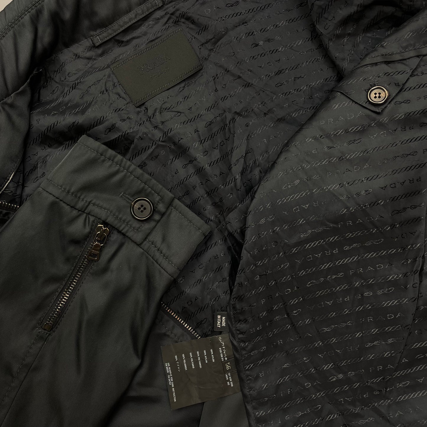 Prada Milano 2006 Lightweight Nylon Overshirt Jacket