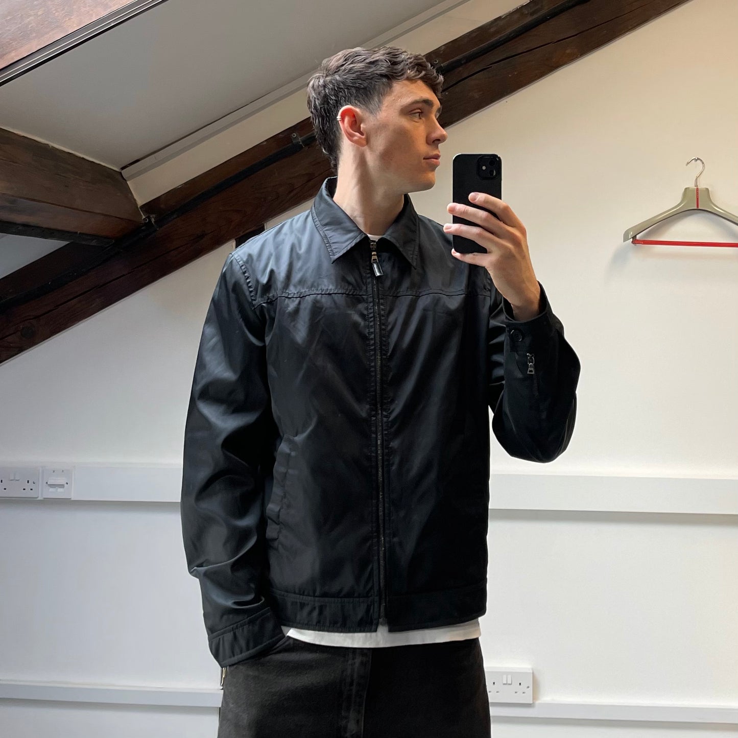 Prada Milano 2006 Lightweight Nylon Overshirt Jacket