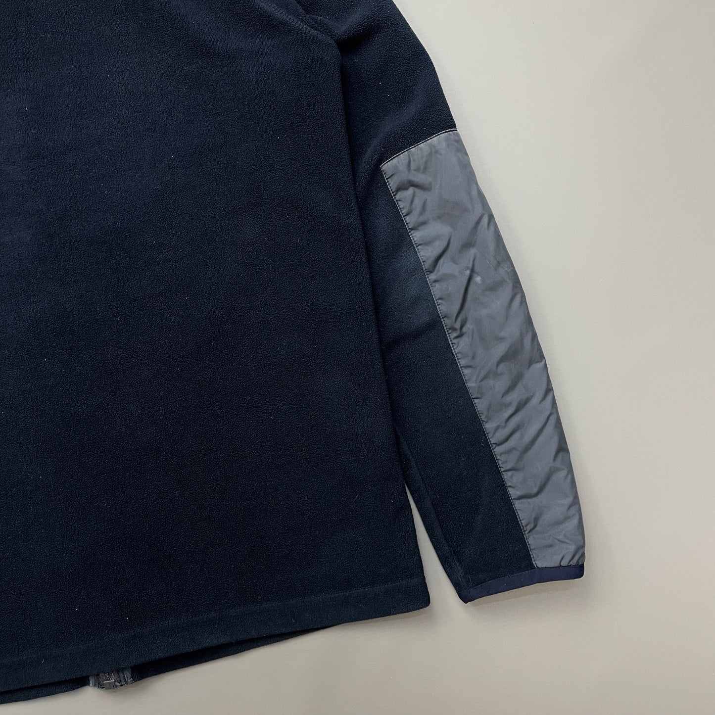 Prada Sport Navy Nylon Lightweight Fleece Jacket