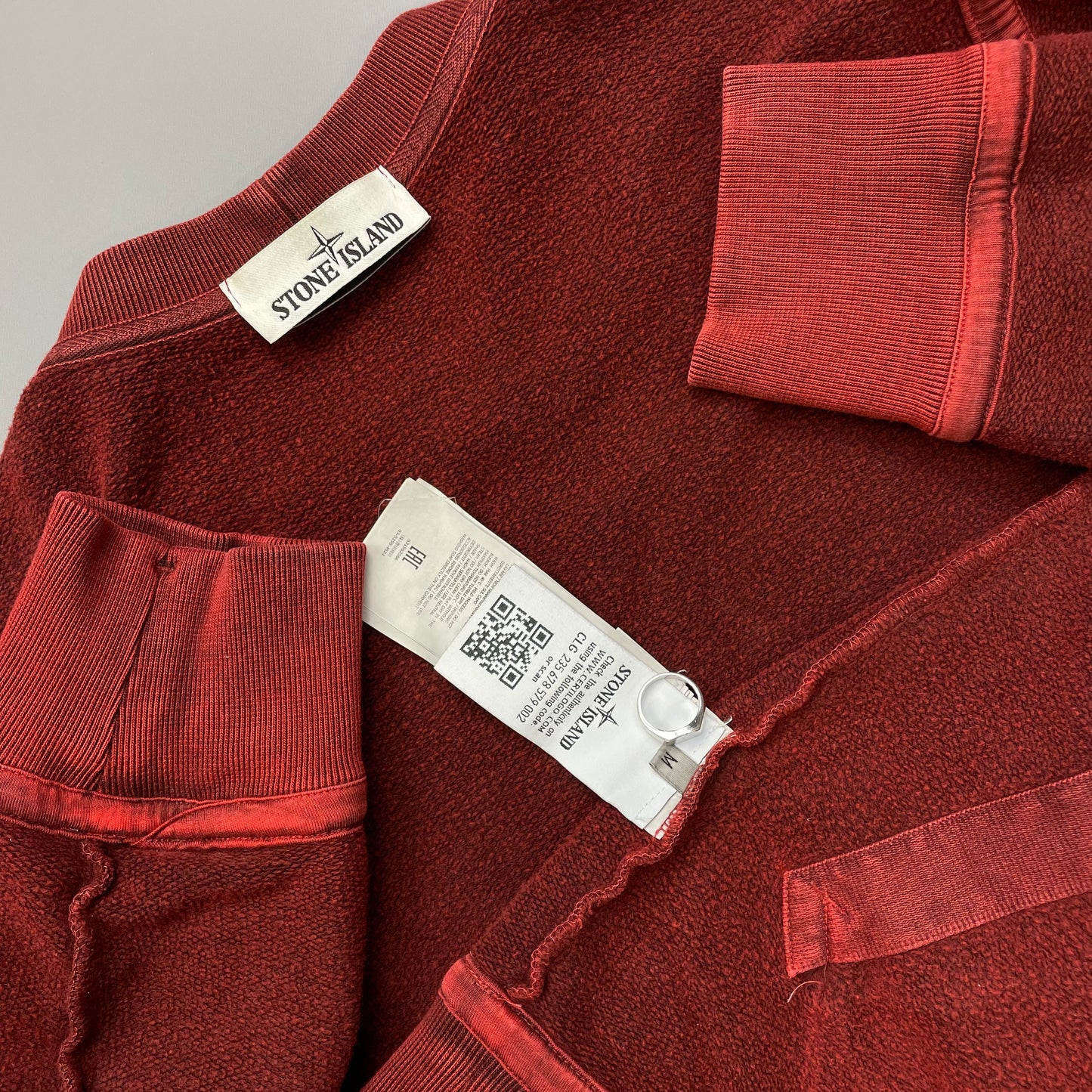 Stone Island Red AW15 Pouch Pocket Jumper