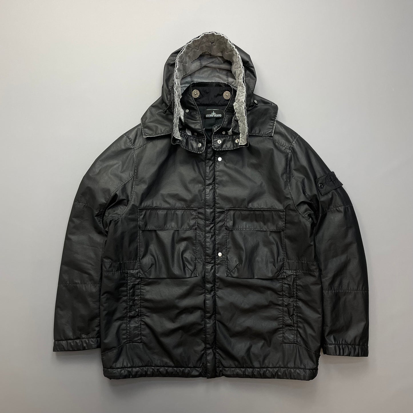Stone Island Black Poly-Hide 2L Shadow Project 10th Anniversary 2018 Jacket