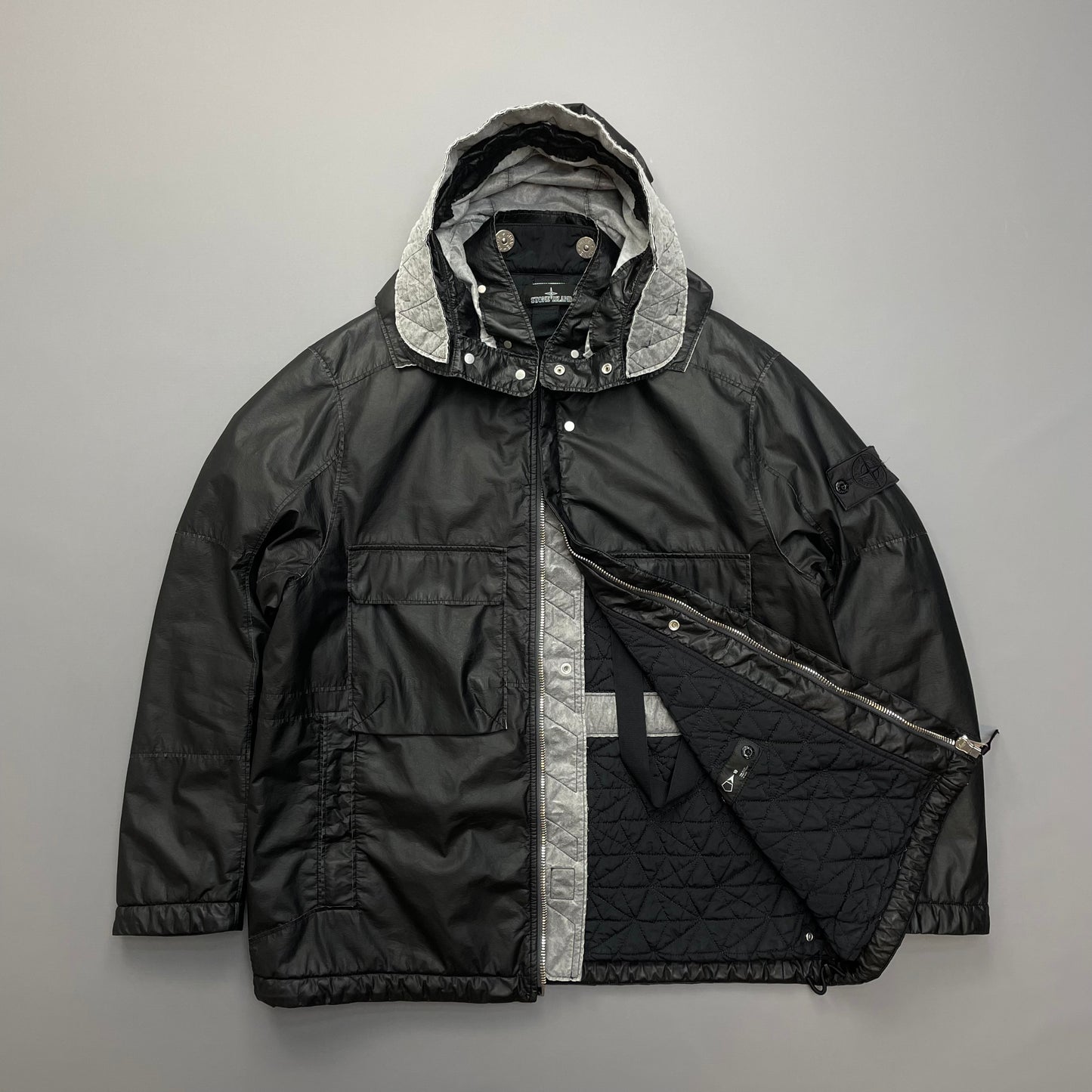 Stone Island Black Poly-Hide 2L Shadow Project 10th Anniversary 2018 Jacket