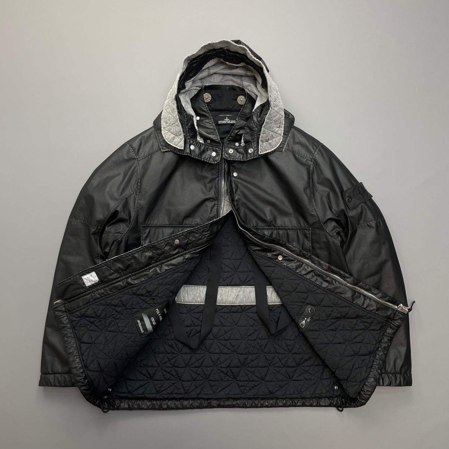 Stone Island Black Poly-Hide 2L Shadow Project 10th Anniversary 2018 Jacket