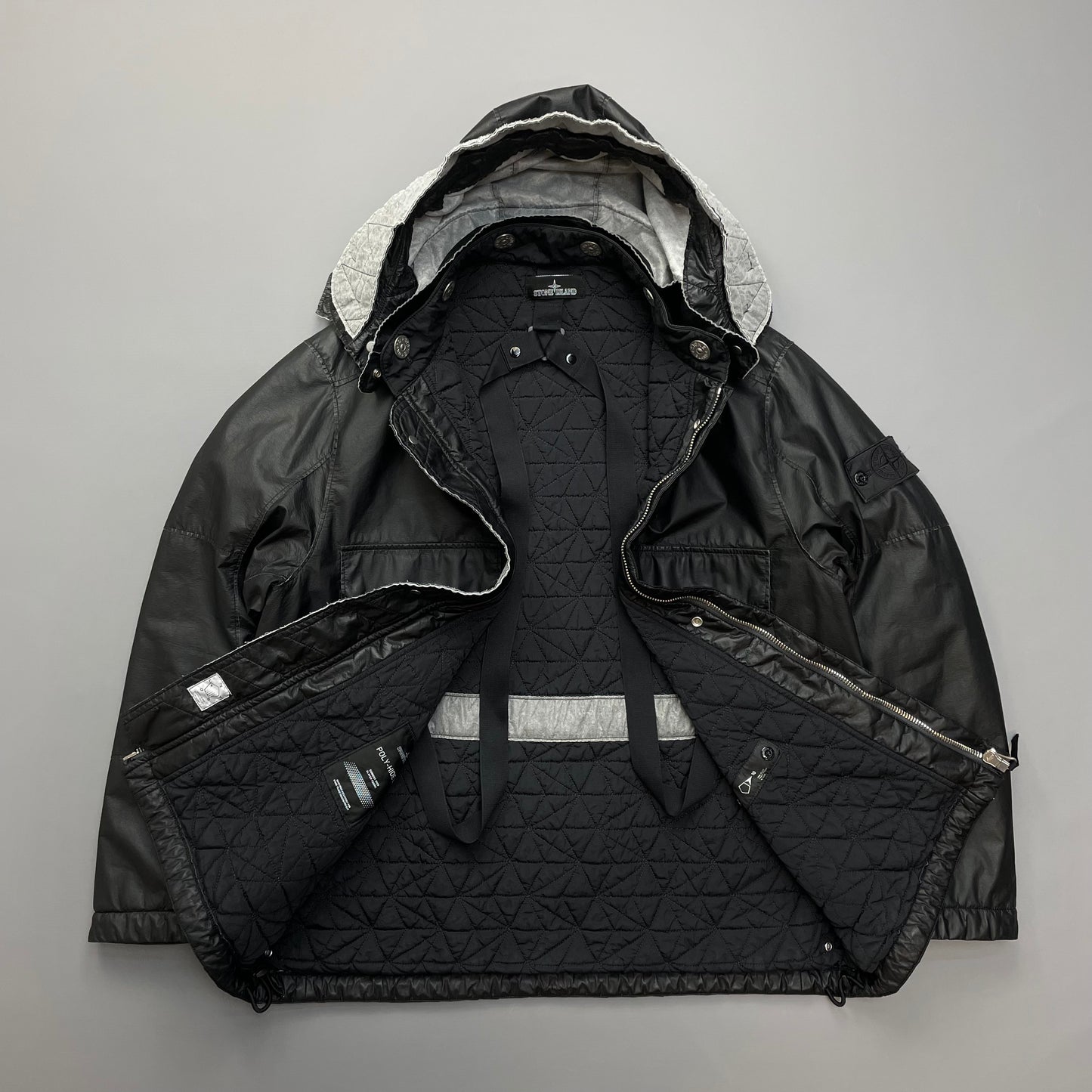 Stone Island Black Poly-Hide 2L Shadow Project 10th Anniversary 2018 Jacket