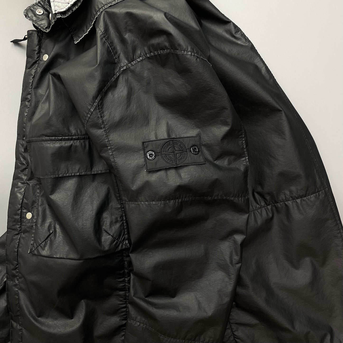 Stone Island Black Poly-Hide 2L Shadow Project 10th Anniversary 2018 Jacket