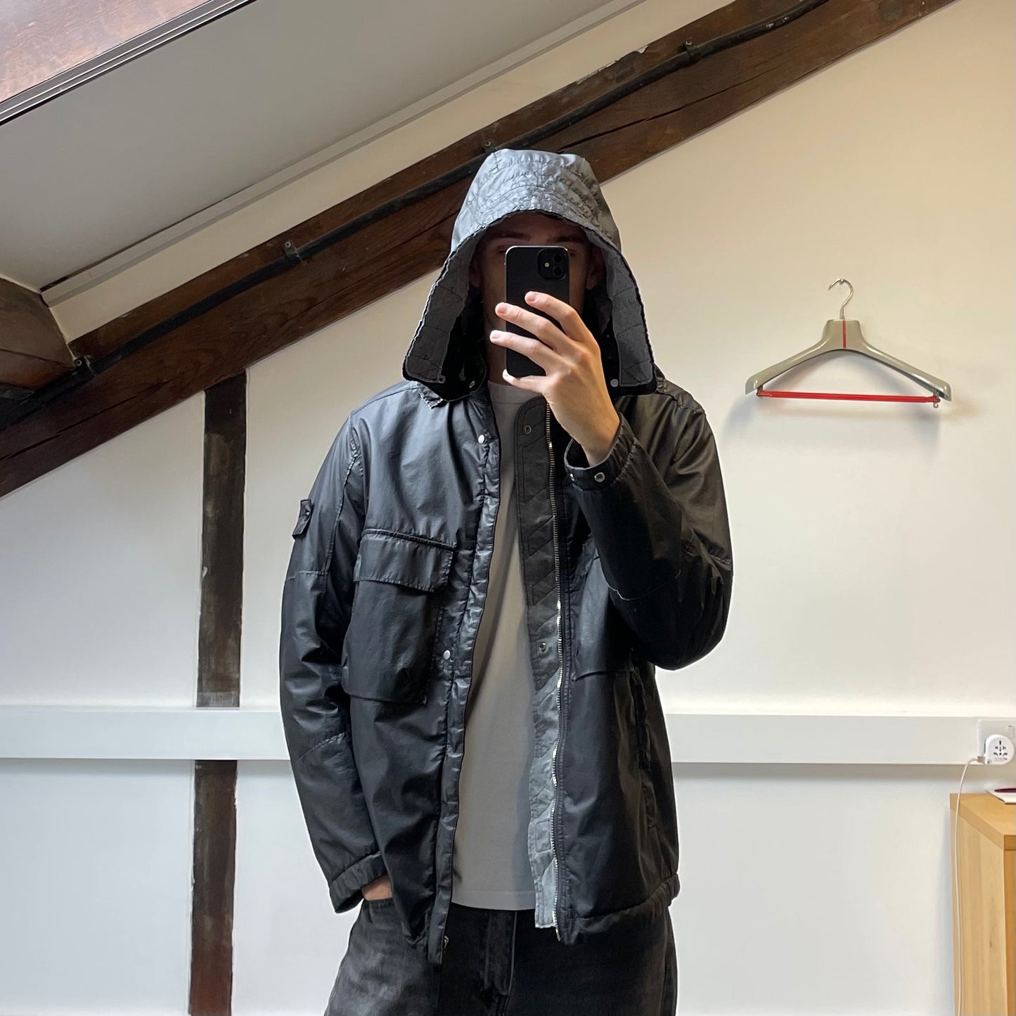 Stone Island Black Poly-Hide 2L Shadow Project 10th Anniversary 2018 Jacket